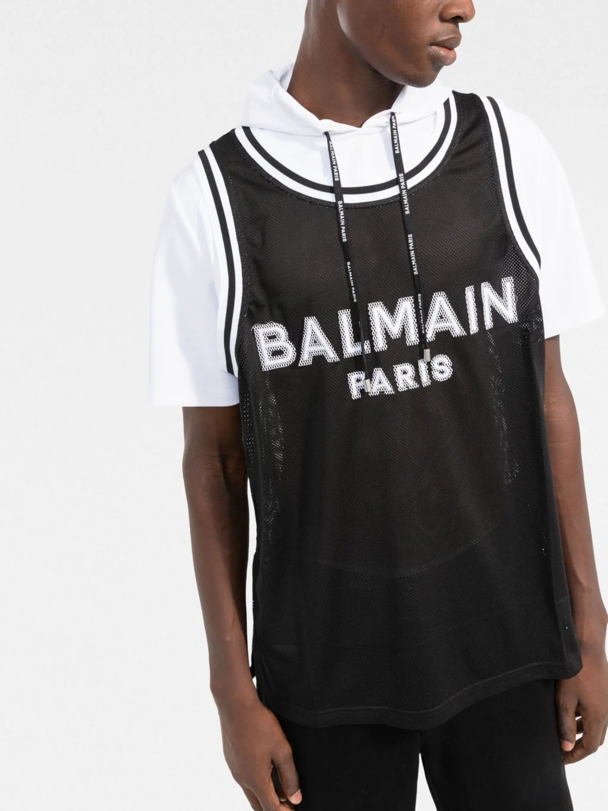 logo hooded T-shirt