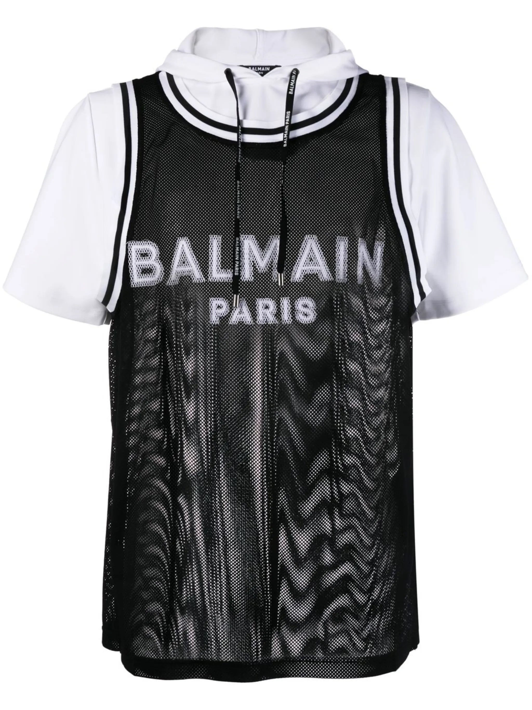 logo hooded T-shirt