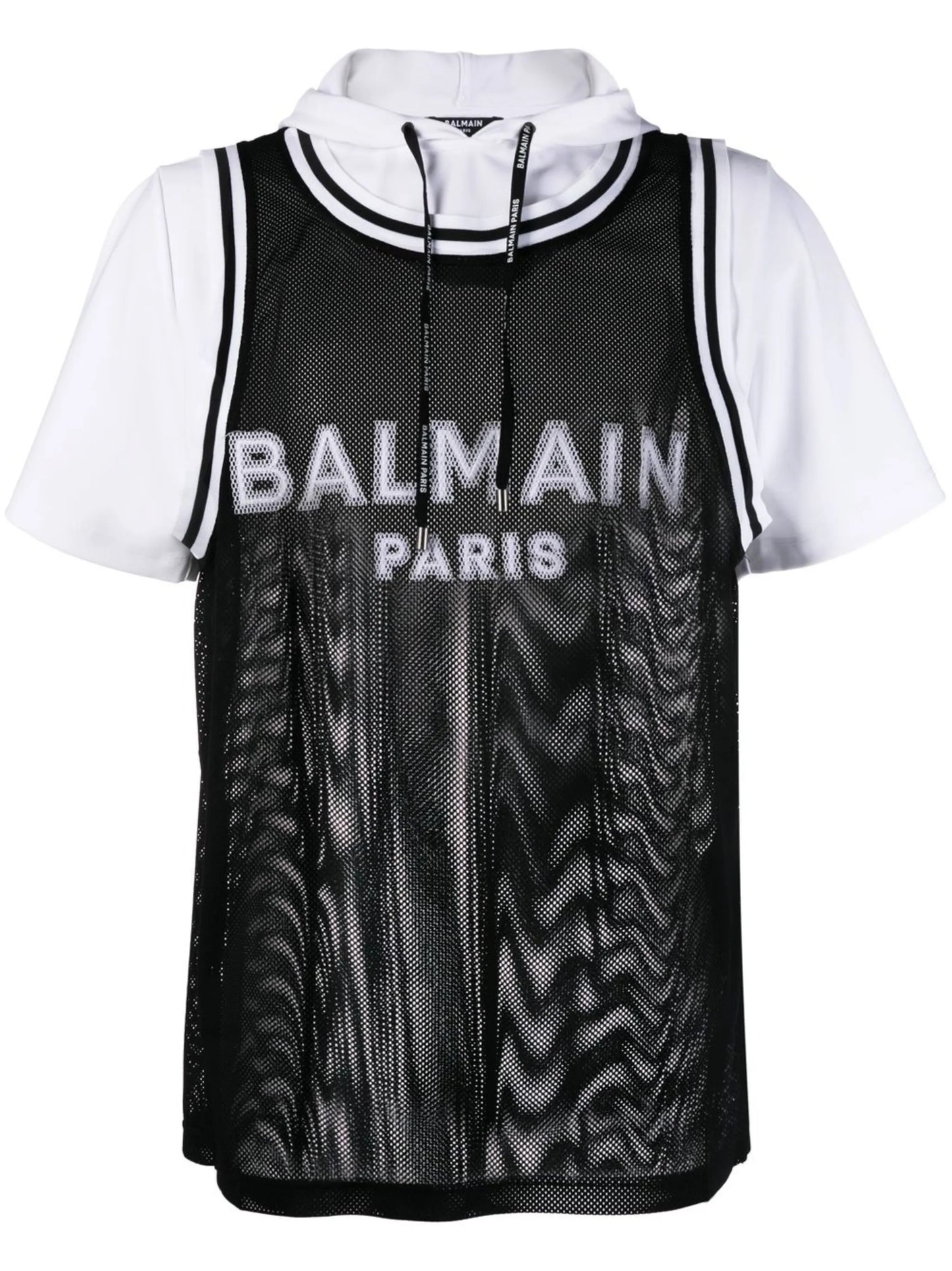 logo hooded T-shirt