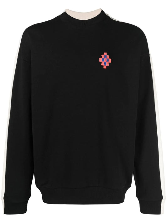 Cross-patch cotton sweatshirt