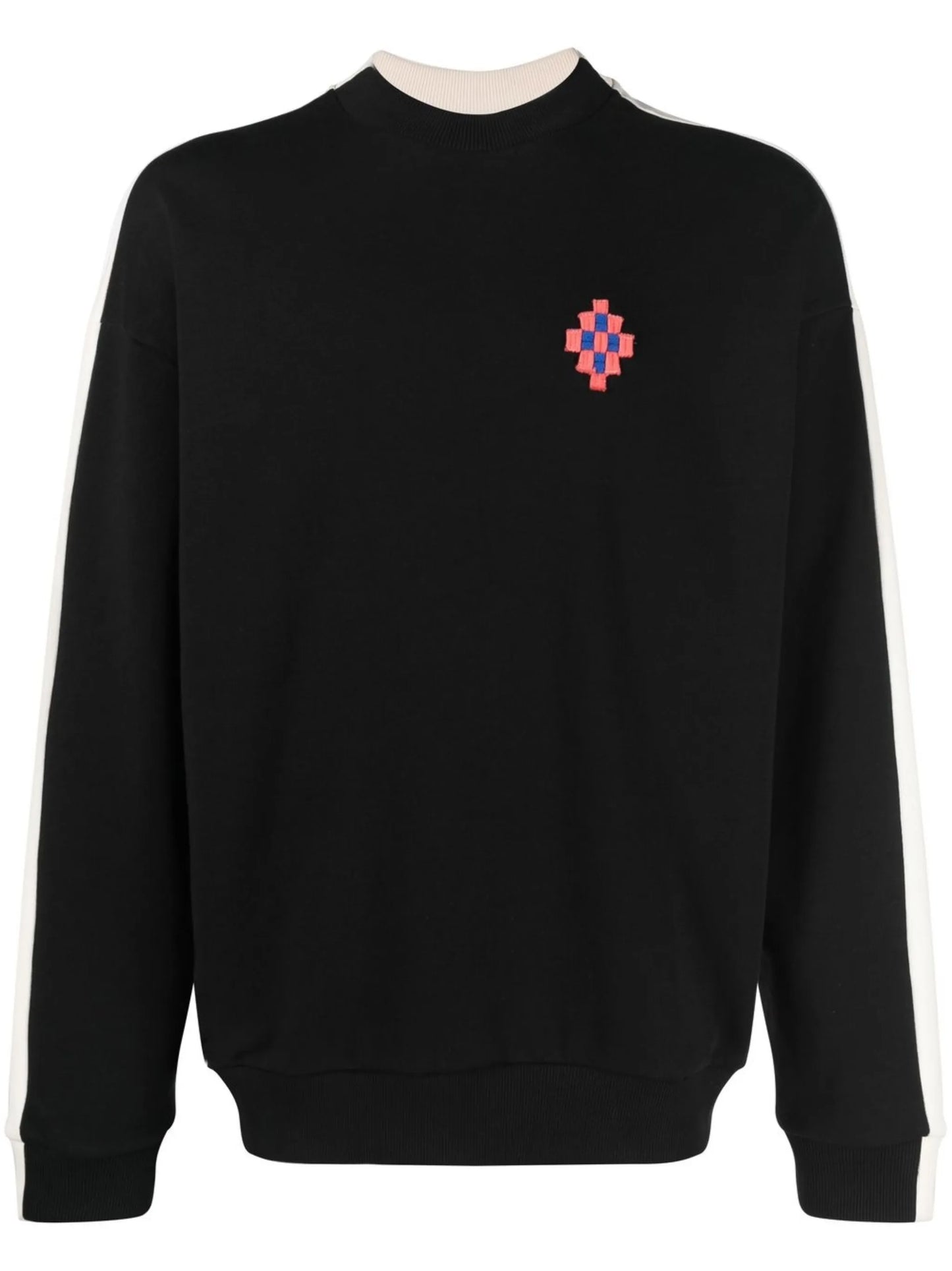 Cross-patch cotton sweatshirt