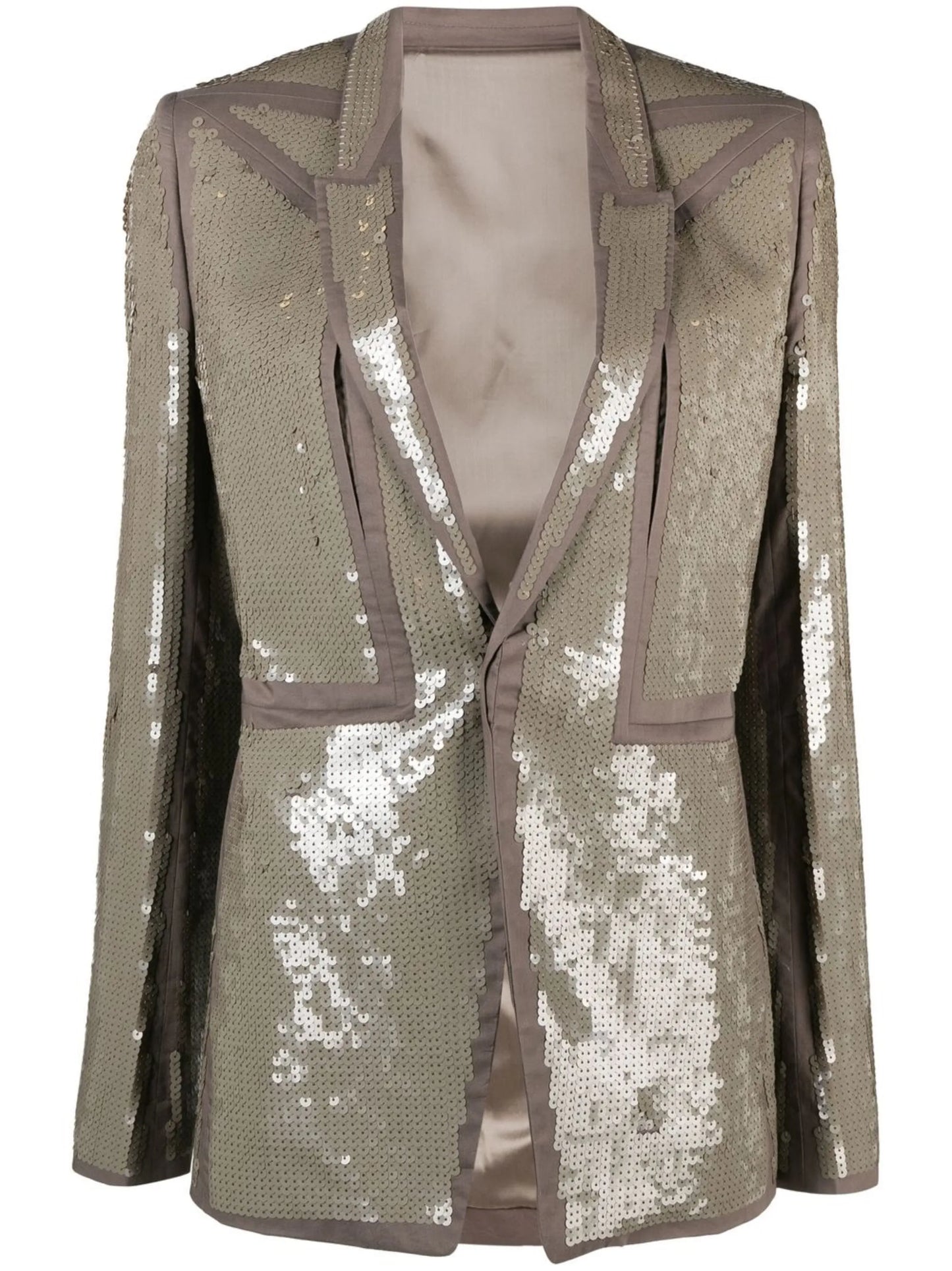 sequin single-breasted blazer