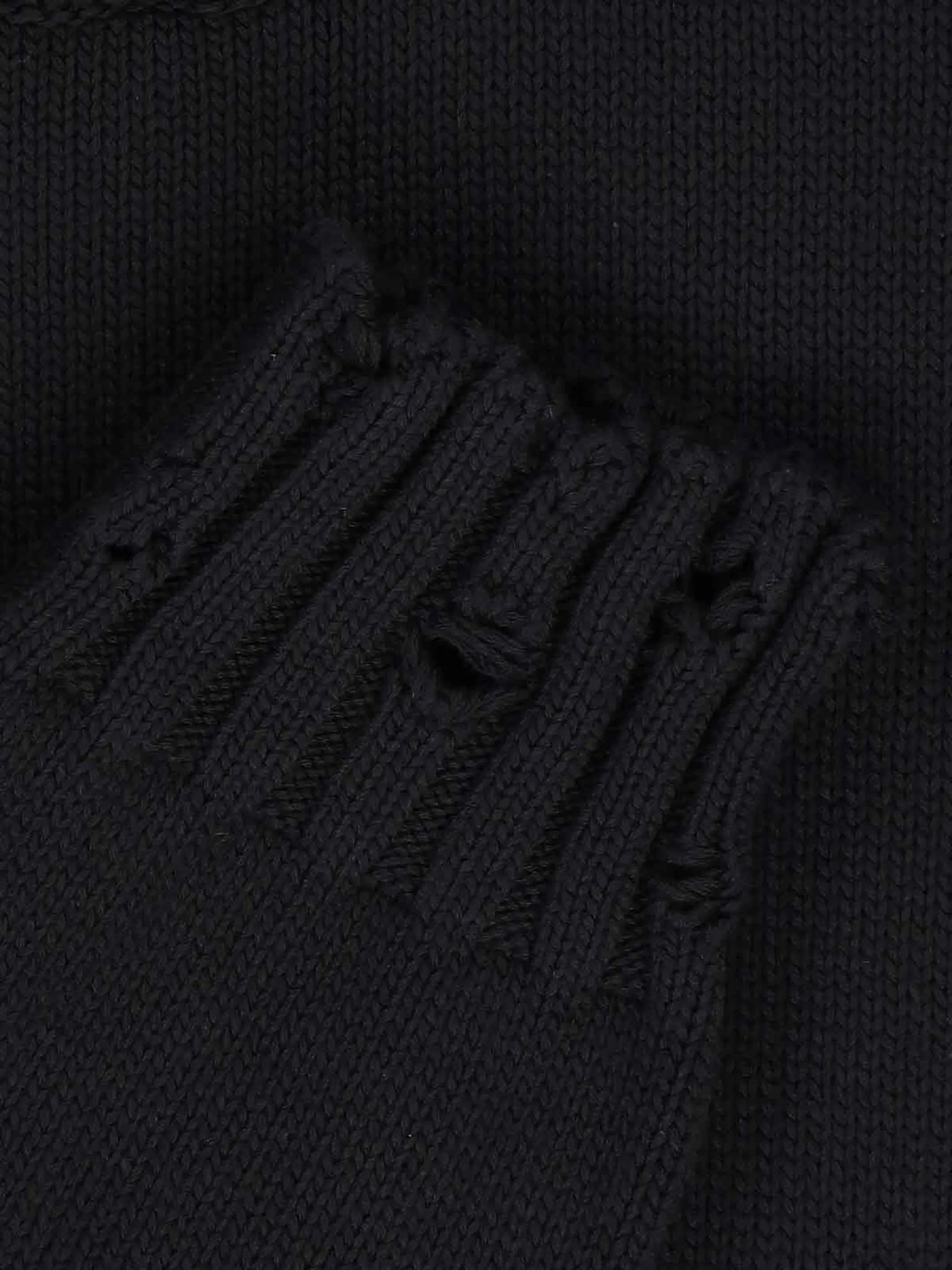 twisted crew-neck jumper