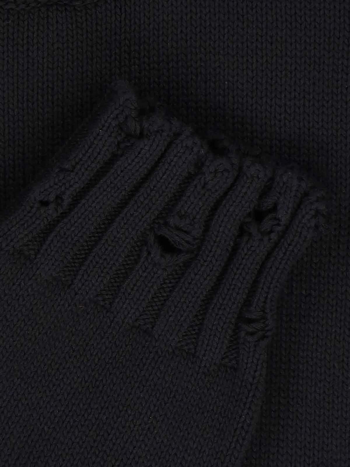 twisted crew-neck jumper