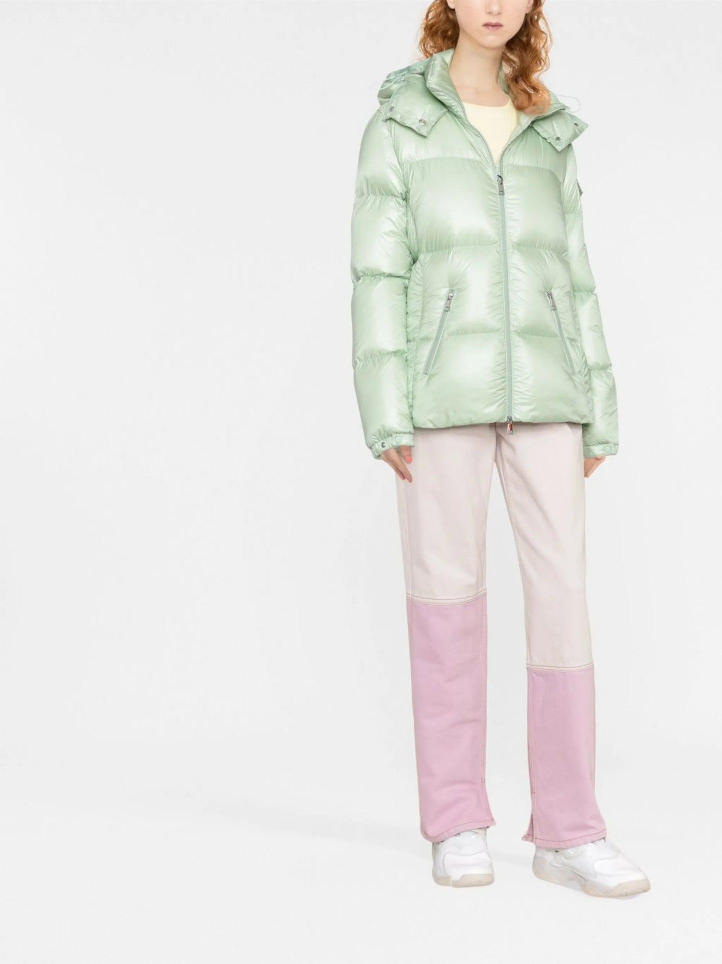 logo-patch padded down jacket
