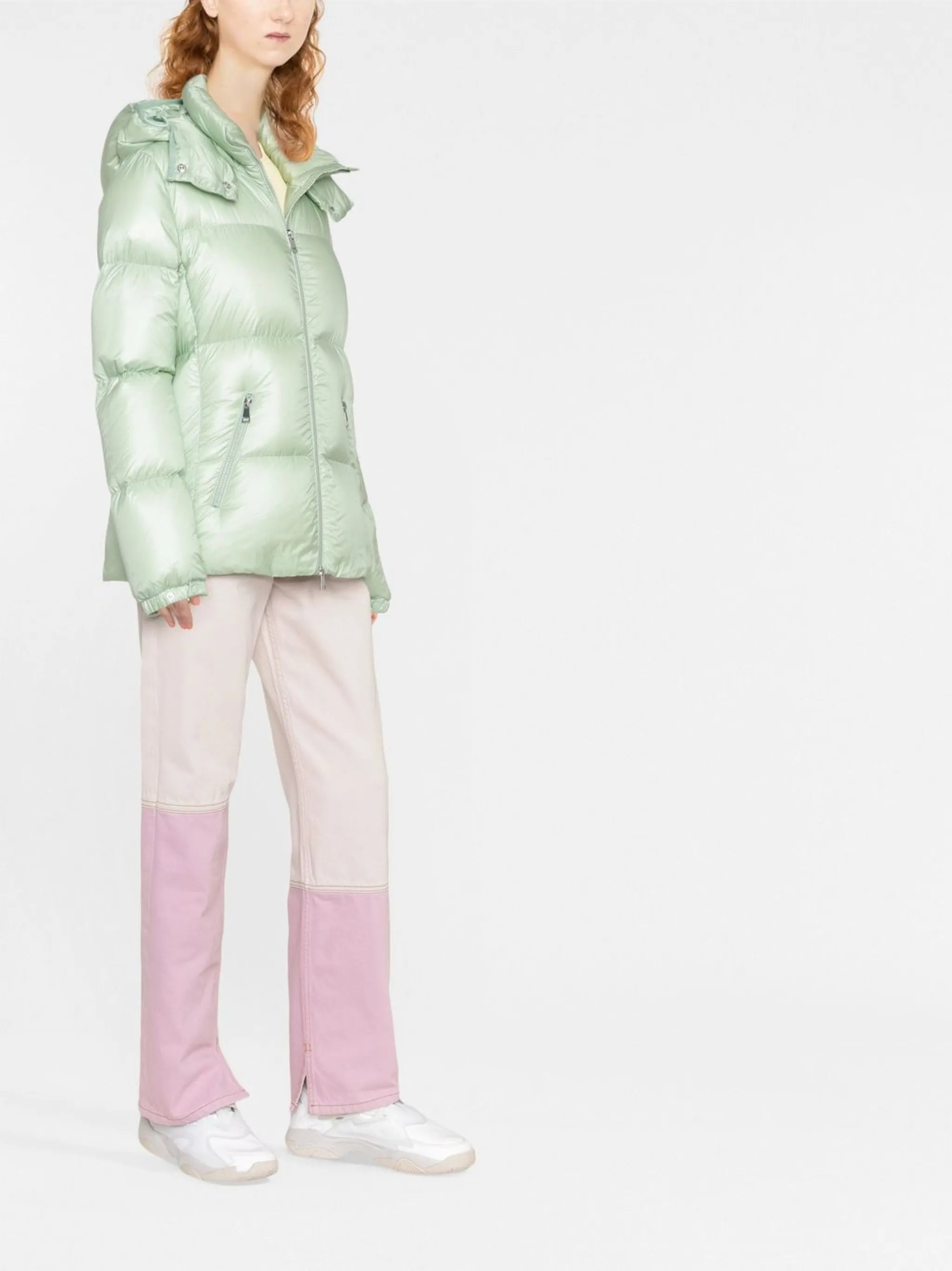 logo-patch padded down jacket
