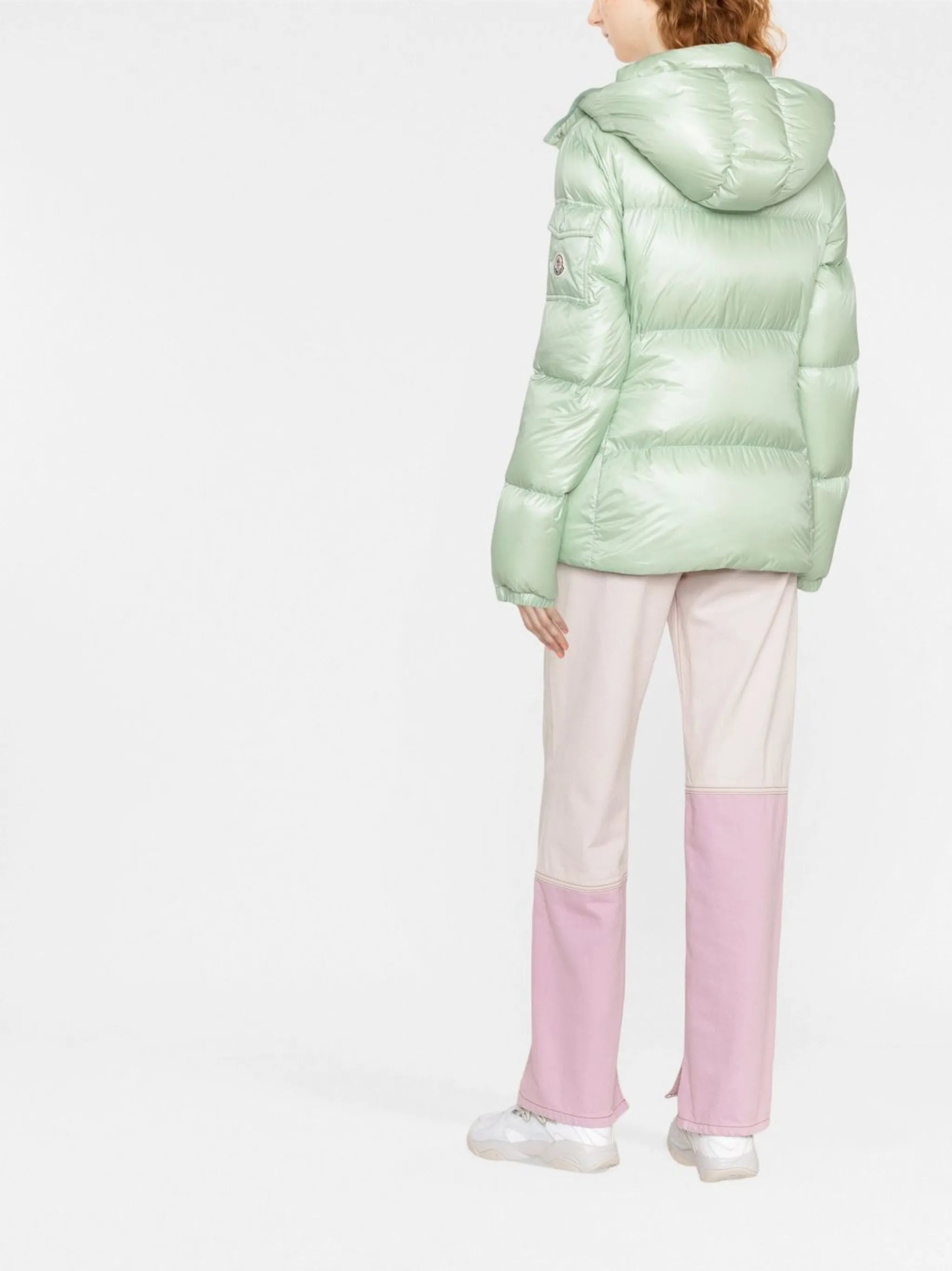 logo-patch padded down jacket