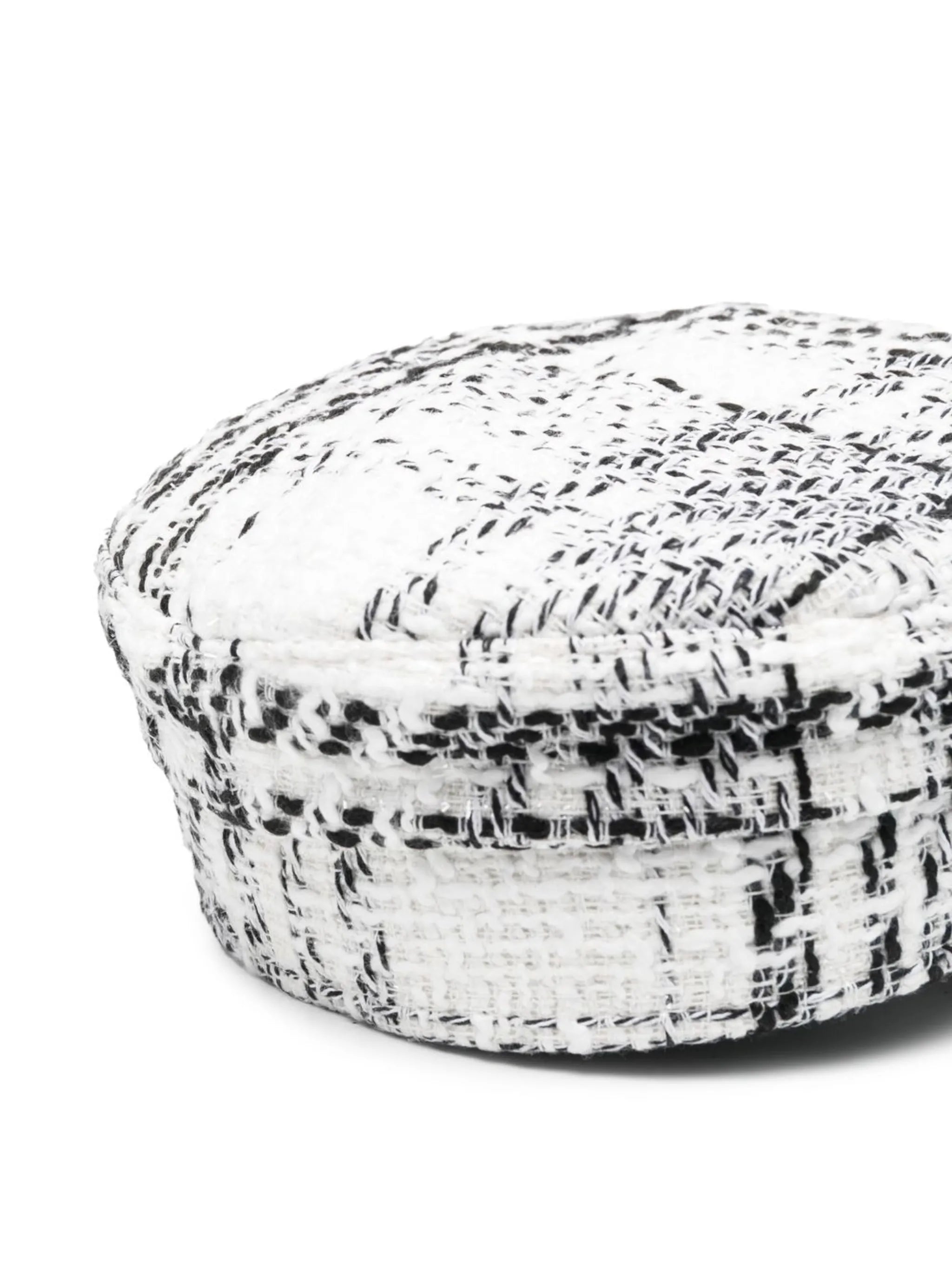 bouclé baker boy cap