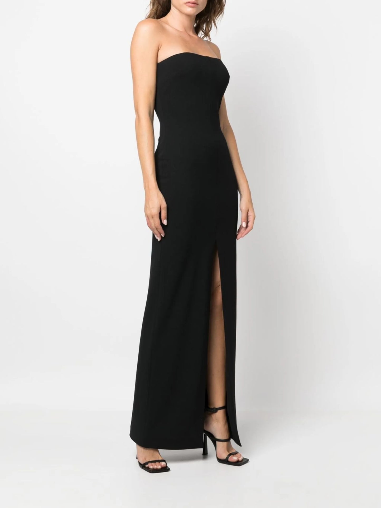 strapless maxi dress