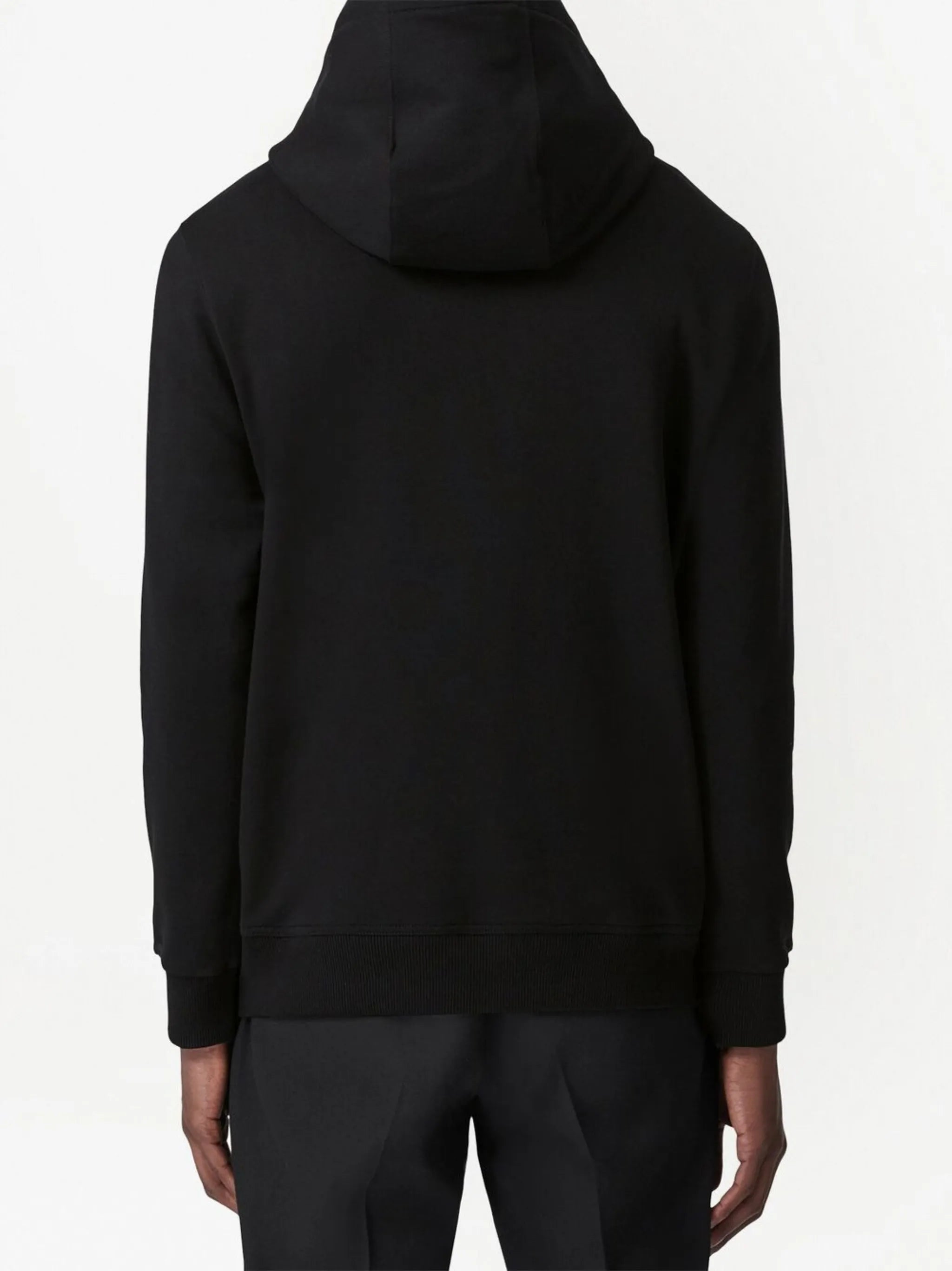 appliqué-logo drawstring hoodie