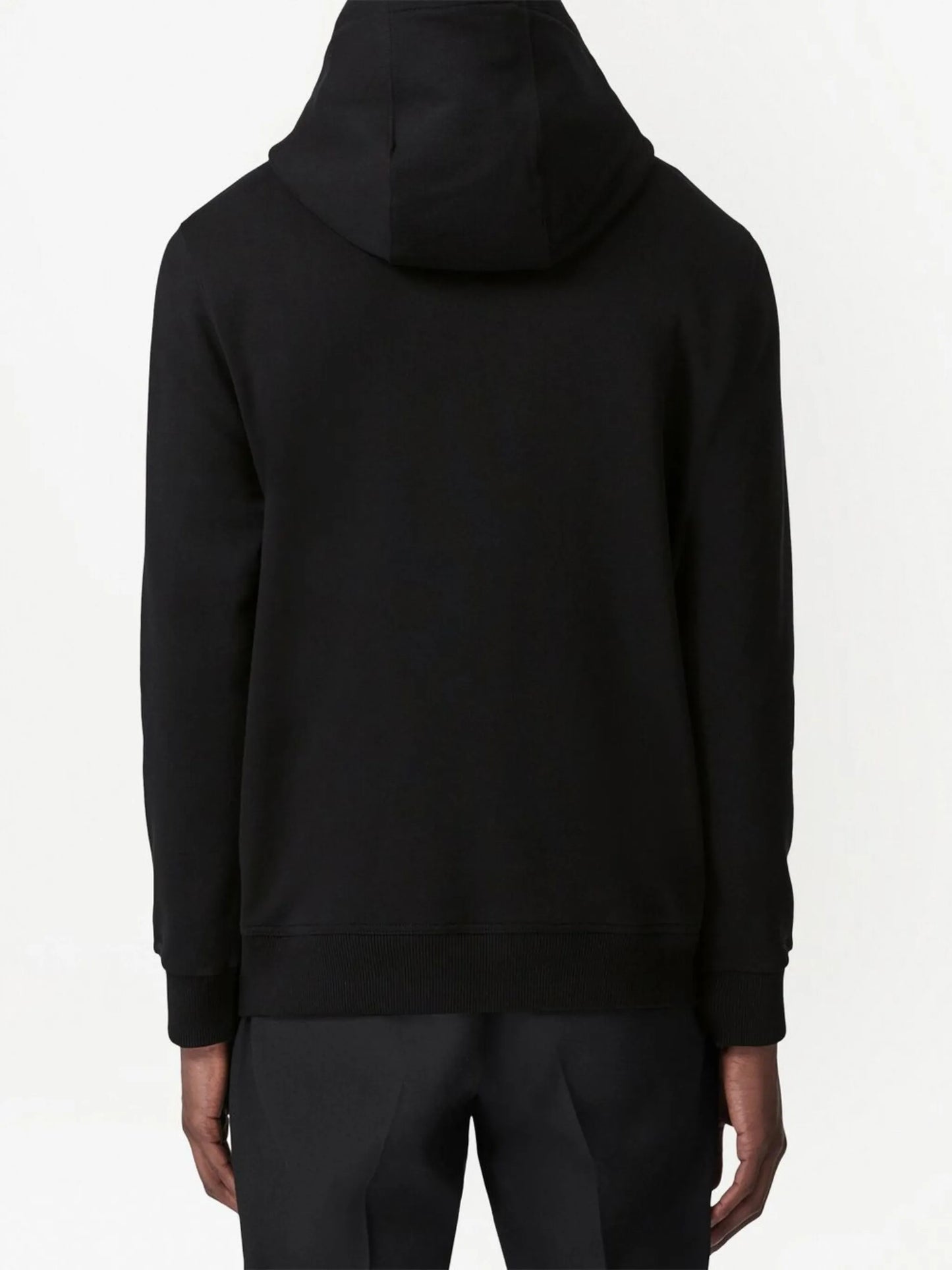 appliqué-logo drawstring hoodie