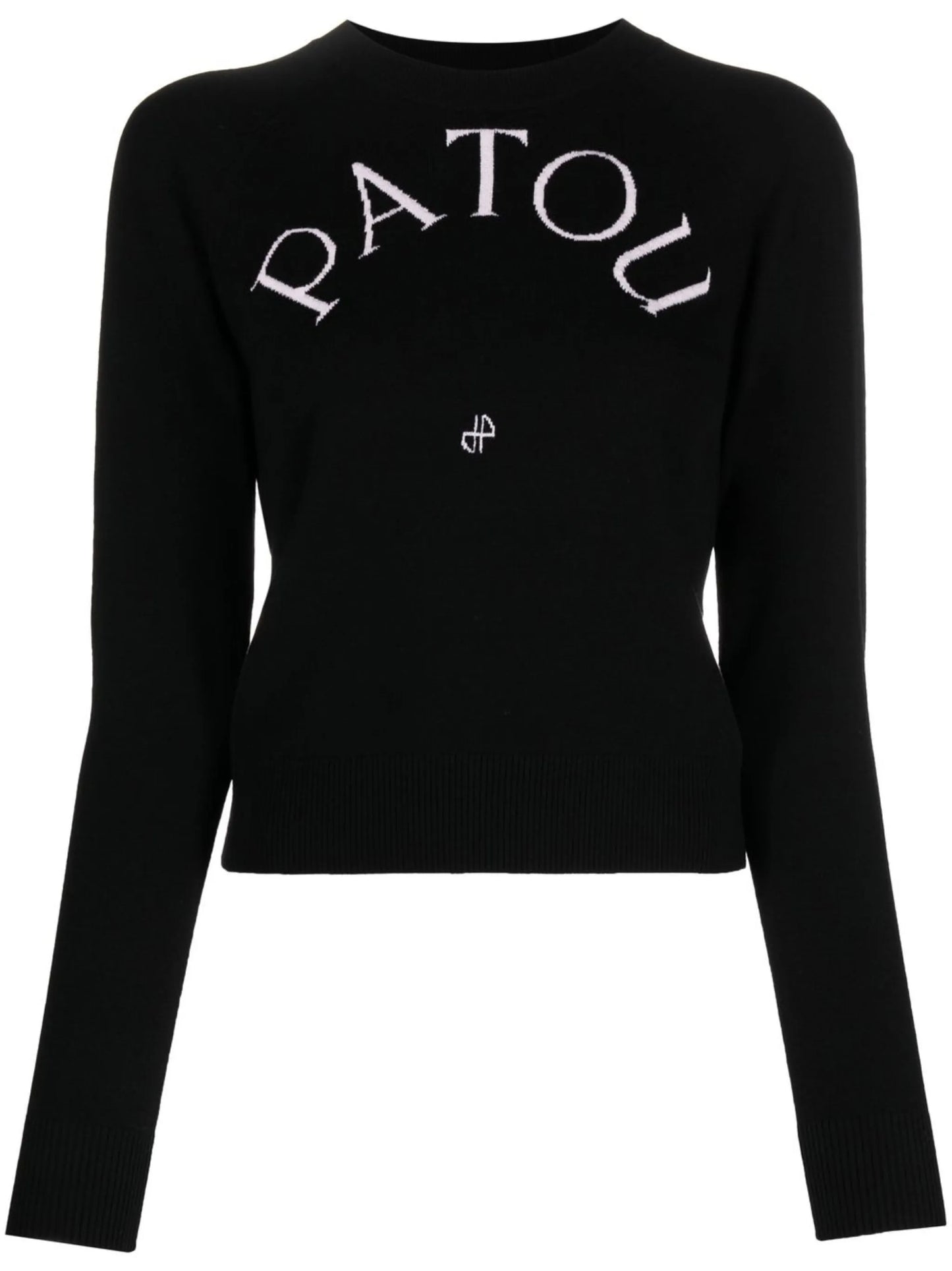 logo-print wool-blend jumper
