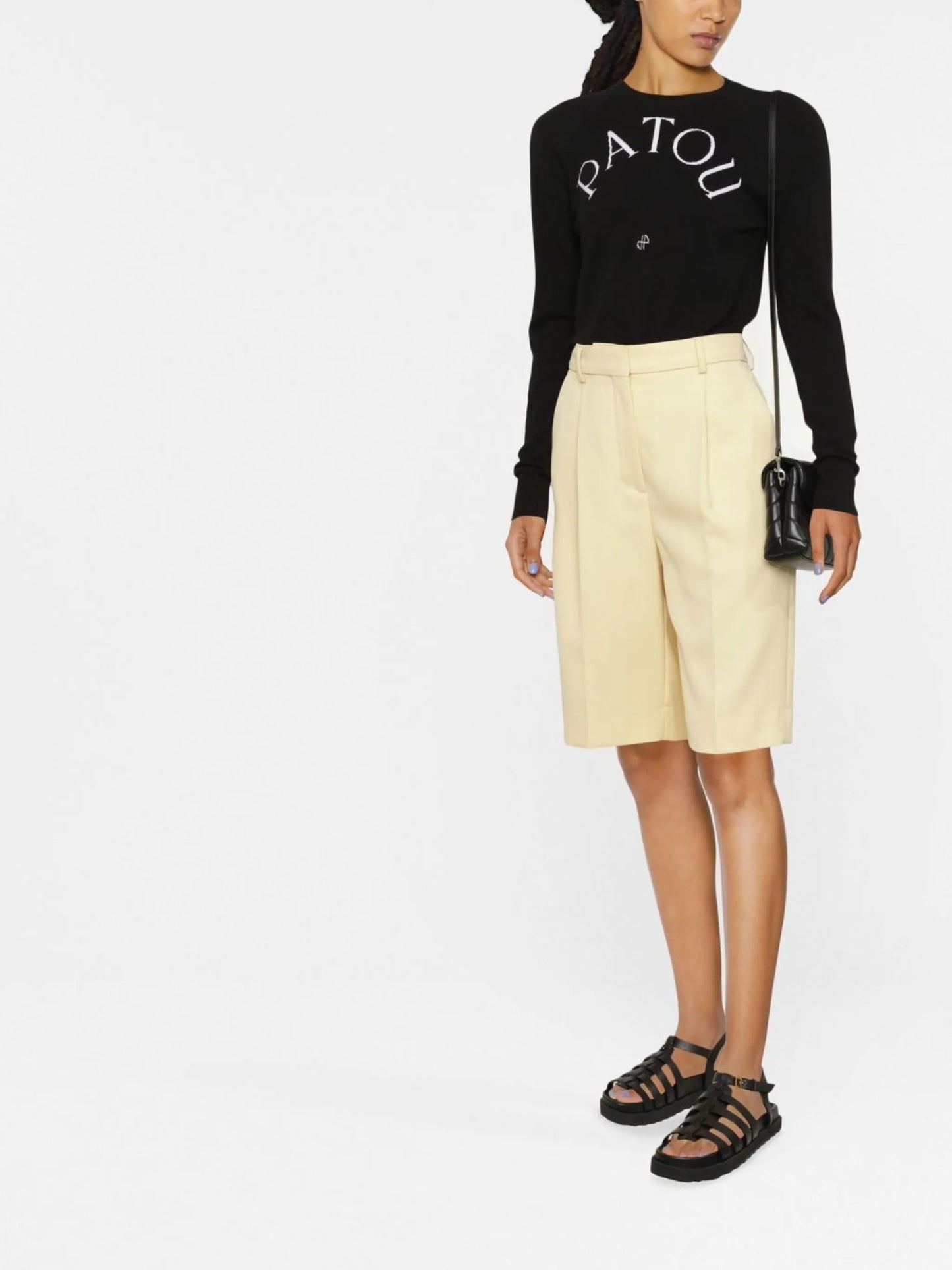 logo-print wool-blend jumper