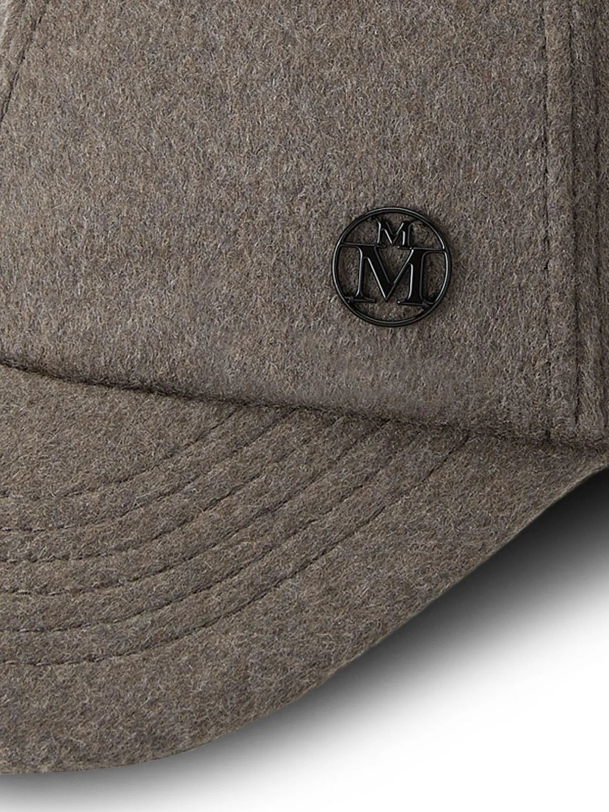Tiger logo-plaque baseball cap
