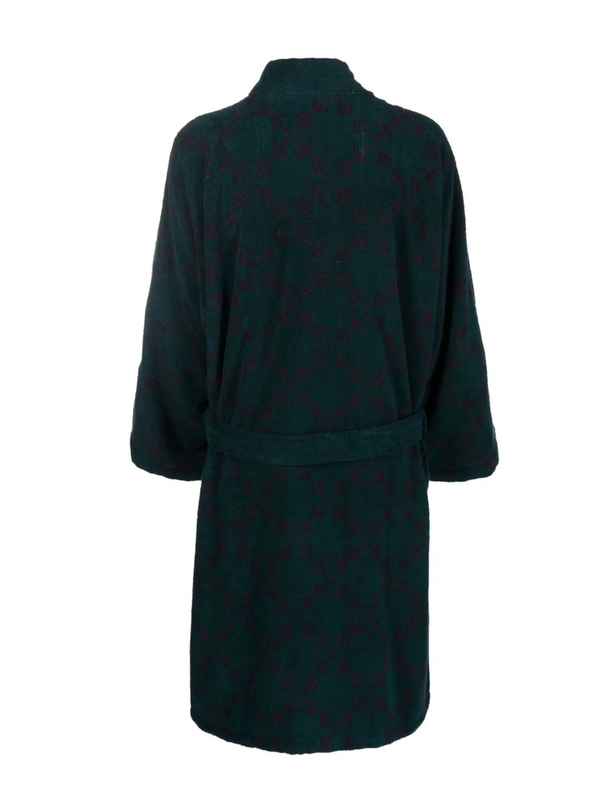 Arrows-print terrycloth robe