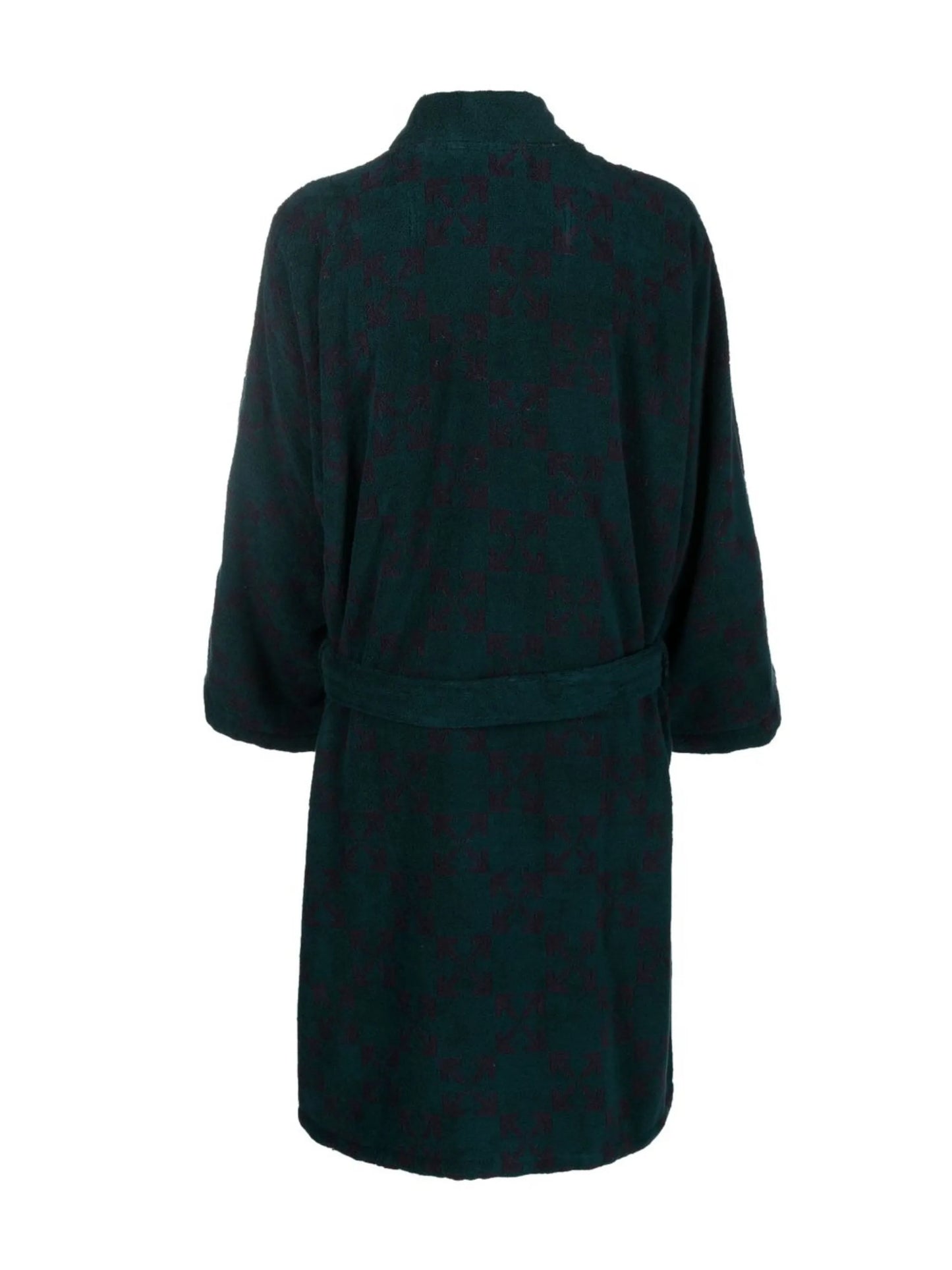 Arrows-print terrycloth robe