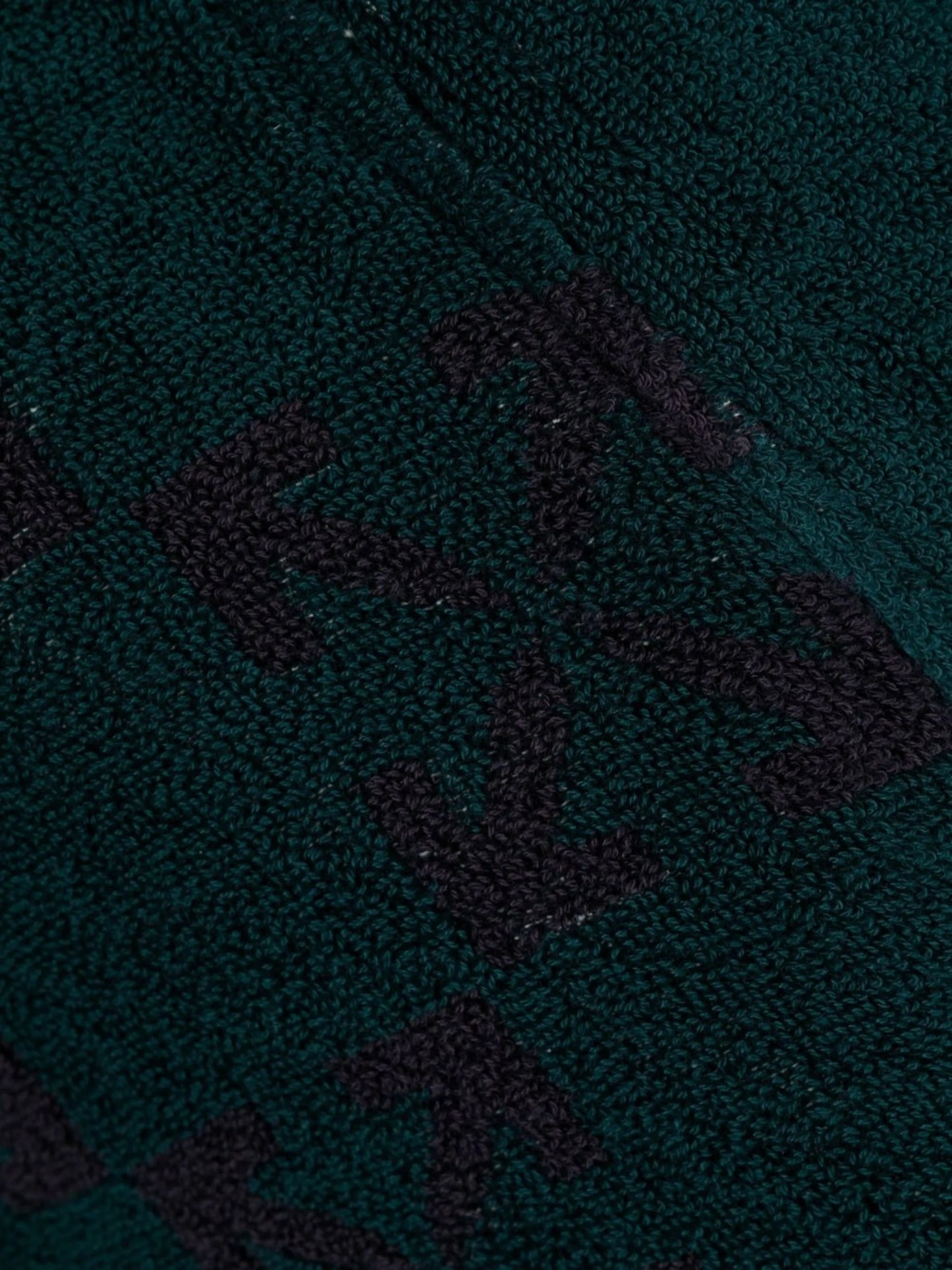 Arrows-print terrycloth robe