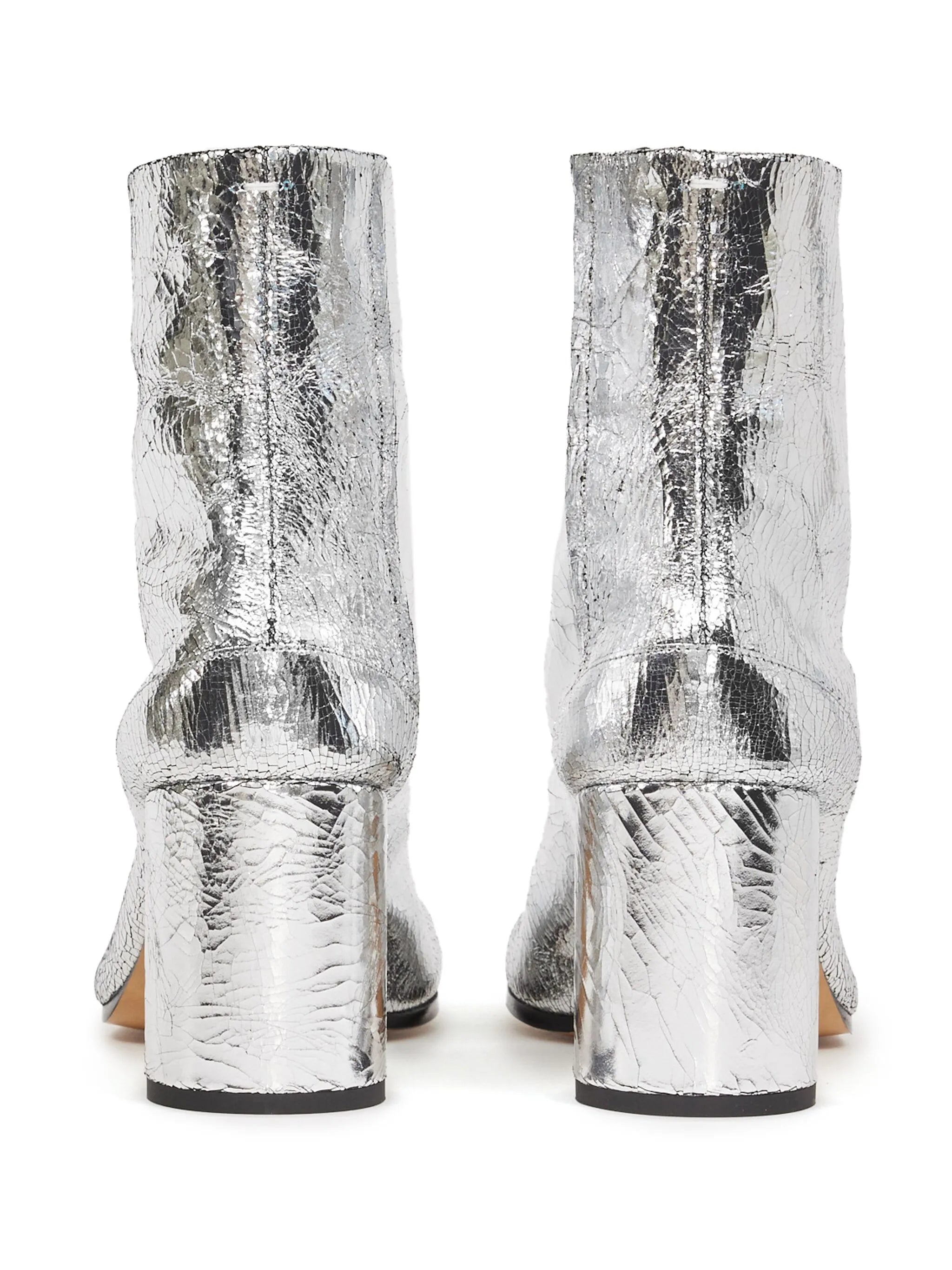 Tabi 80mm mirror-effect ankle boots