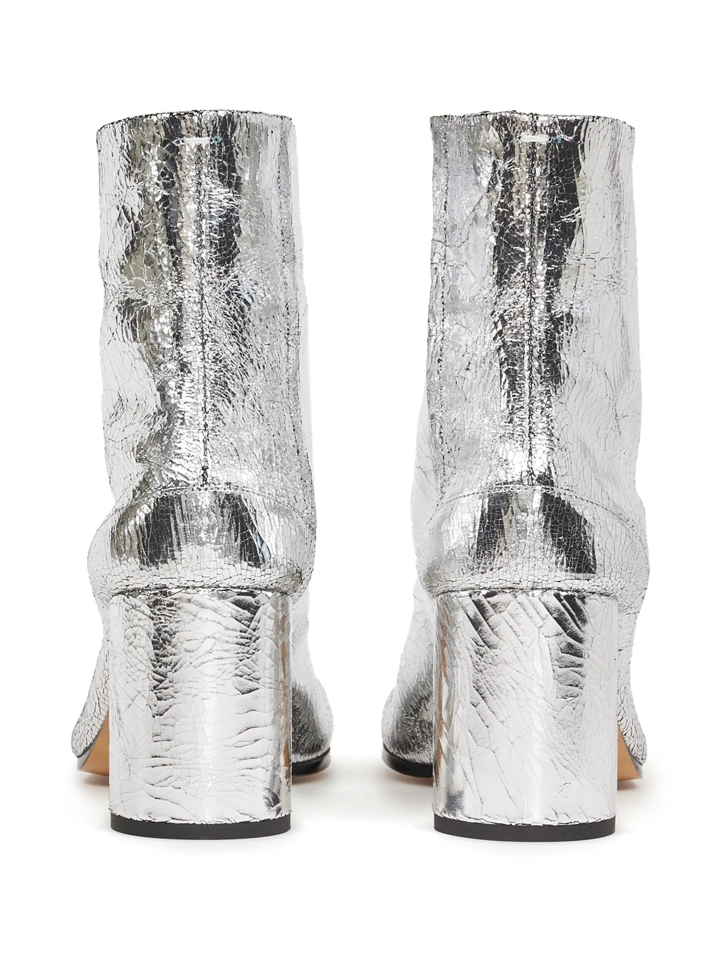 Tabi 80mm mirror-effect ankle boots