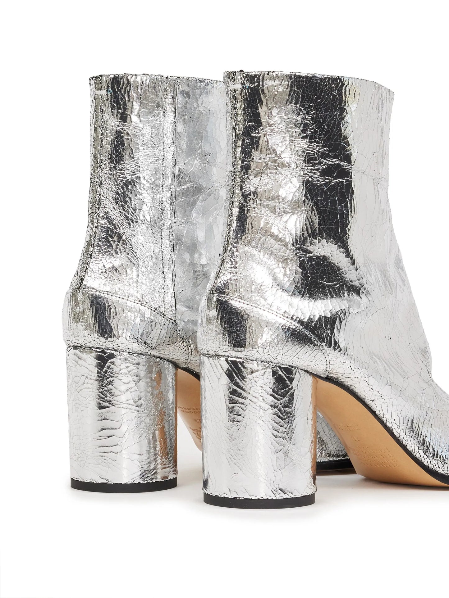 Tabi 80mm mirror-effect ankle boots
