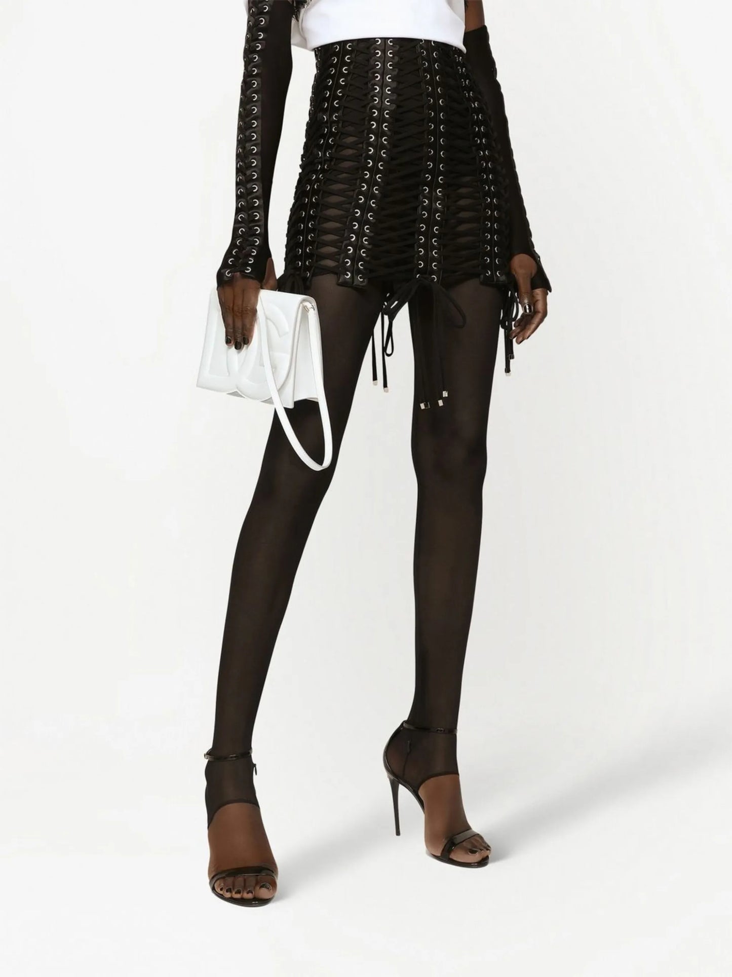 DG Logo leather cross body bag