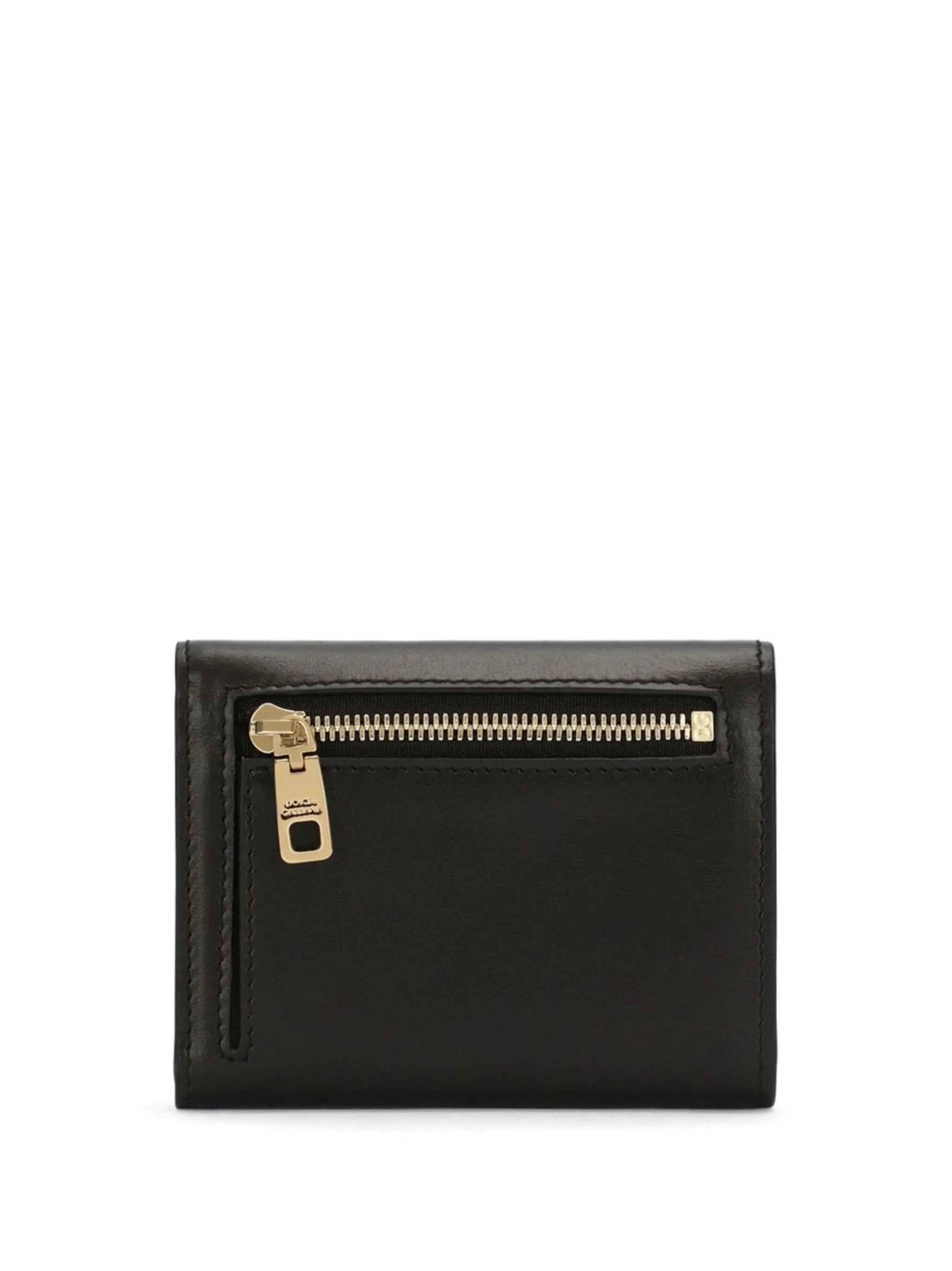 DG-logo embossed leather wallet