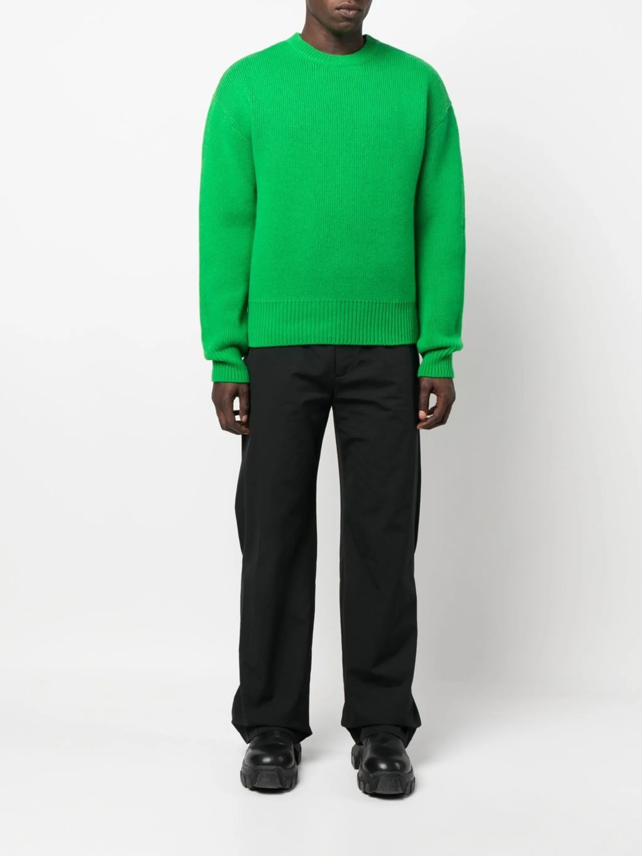 ladder-stitch logo jumper