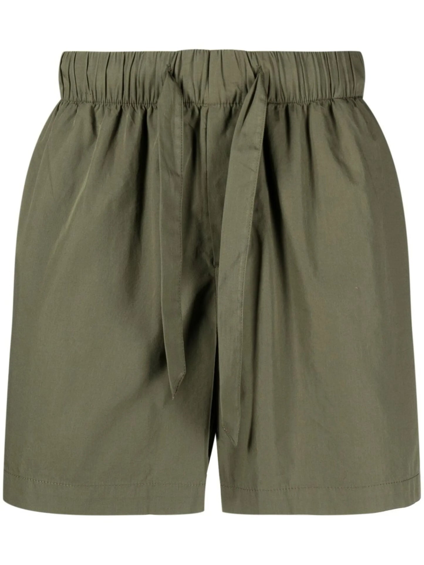 wide-leg poplin pajama shorts