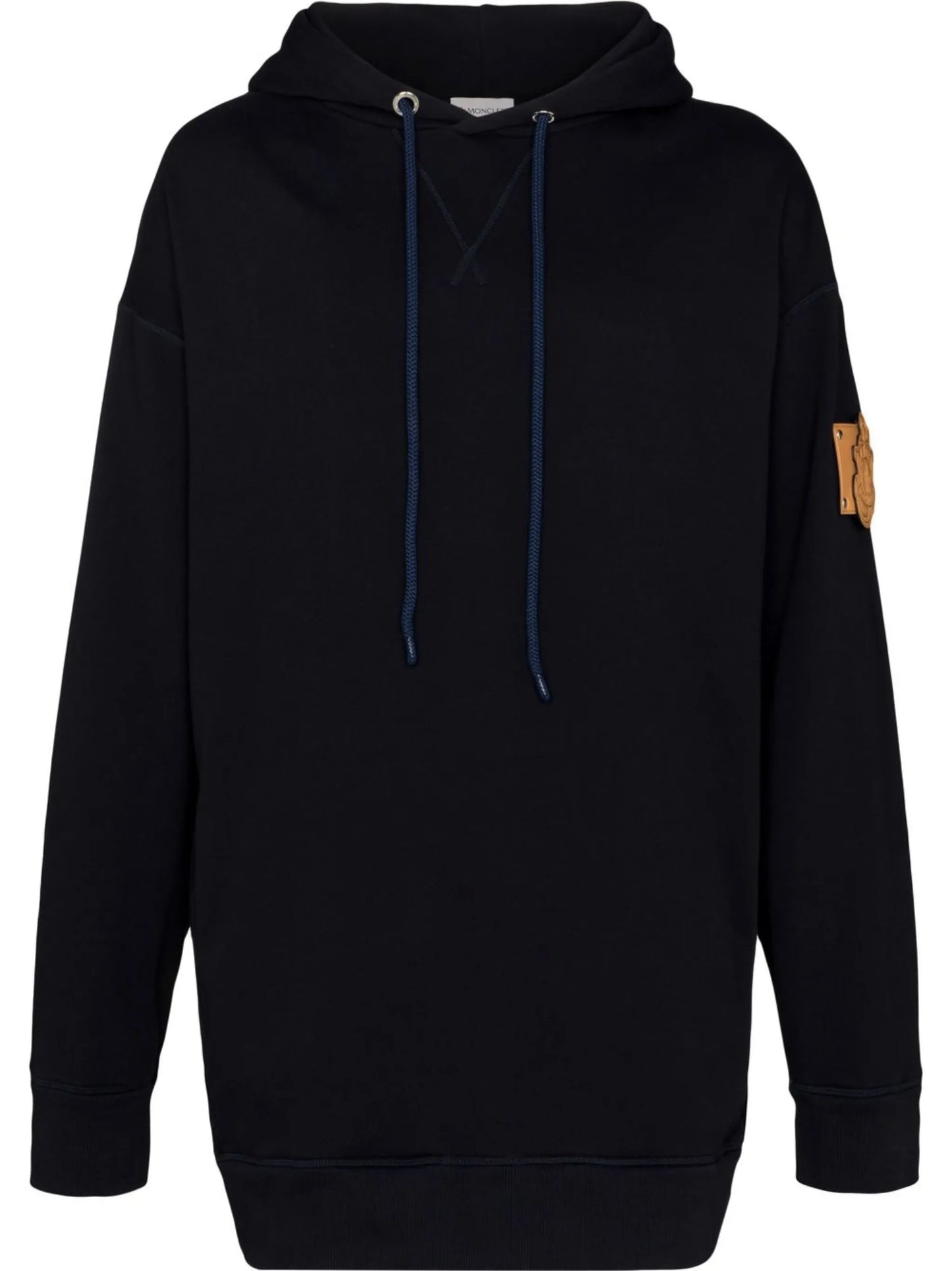 x JW Anderson logo-patch fleece hoodie