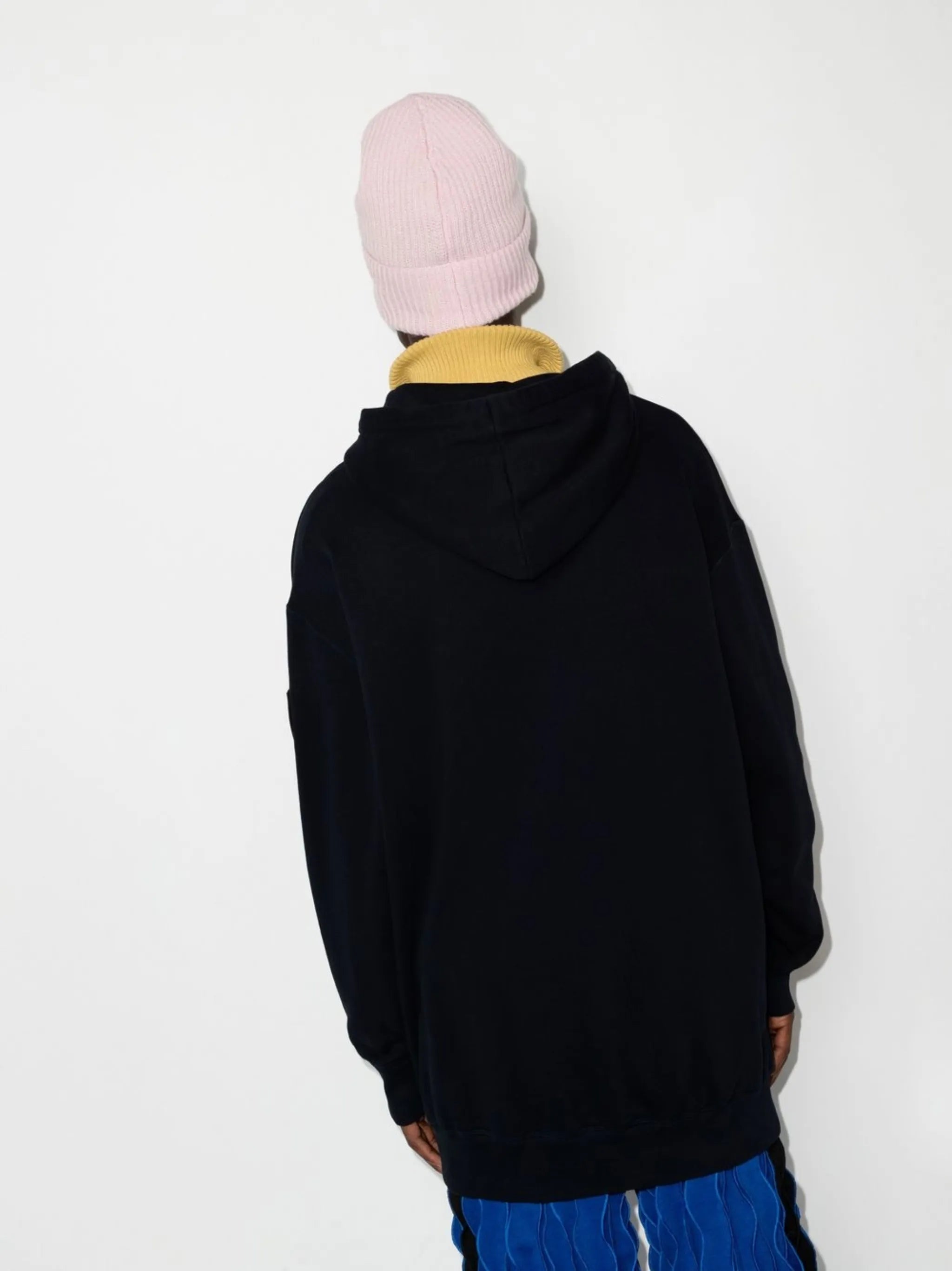 x JW Anderson logo-patch fleece hoodie