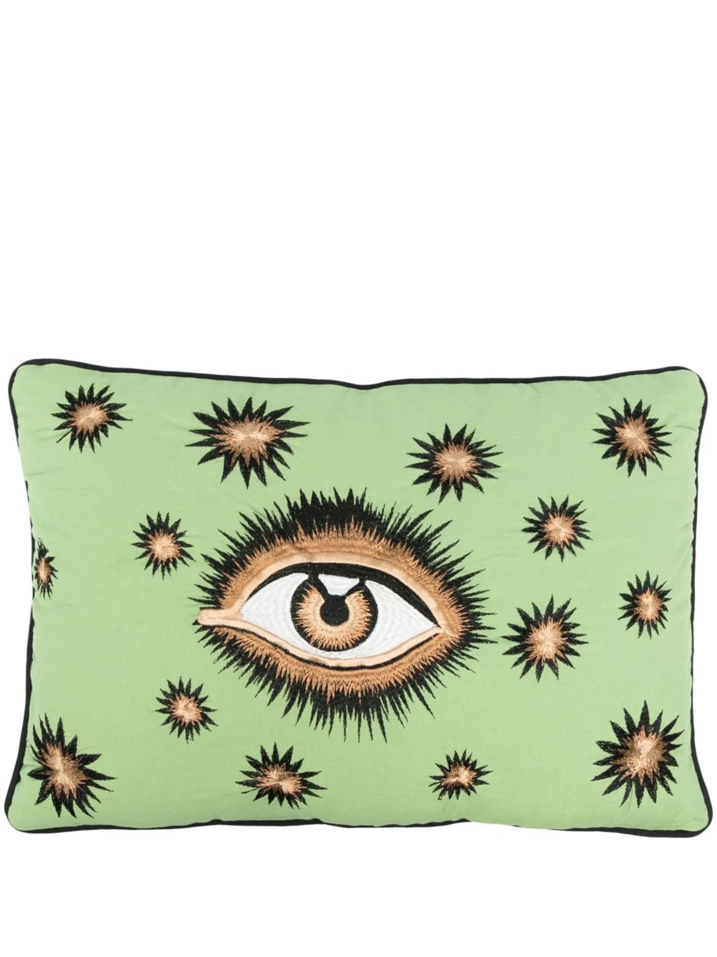 x Browns eye-embroidered cushion