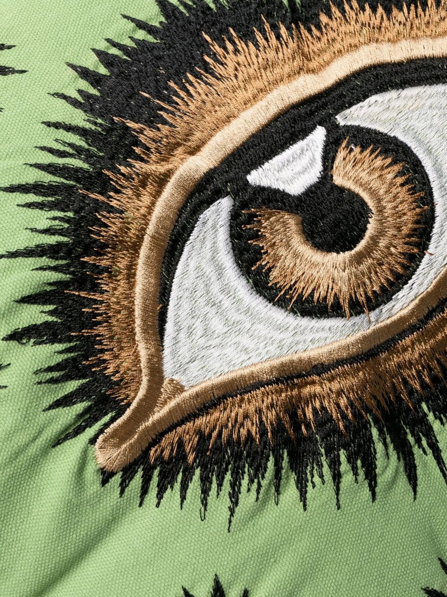 x Browns eye-embroidered cushion