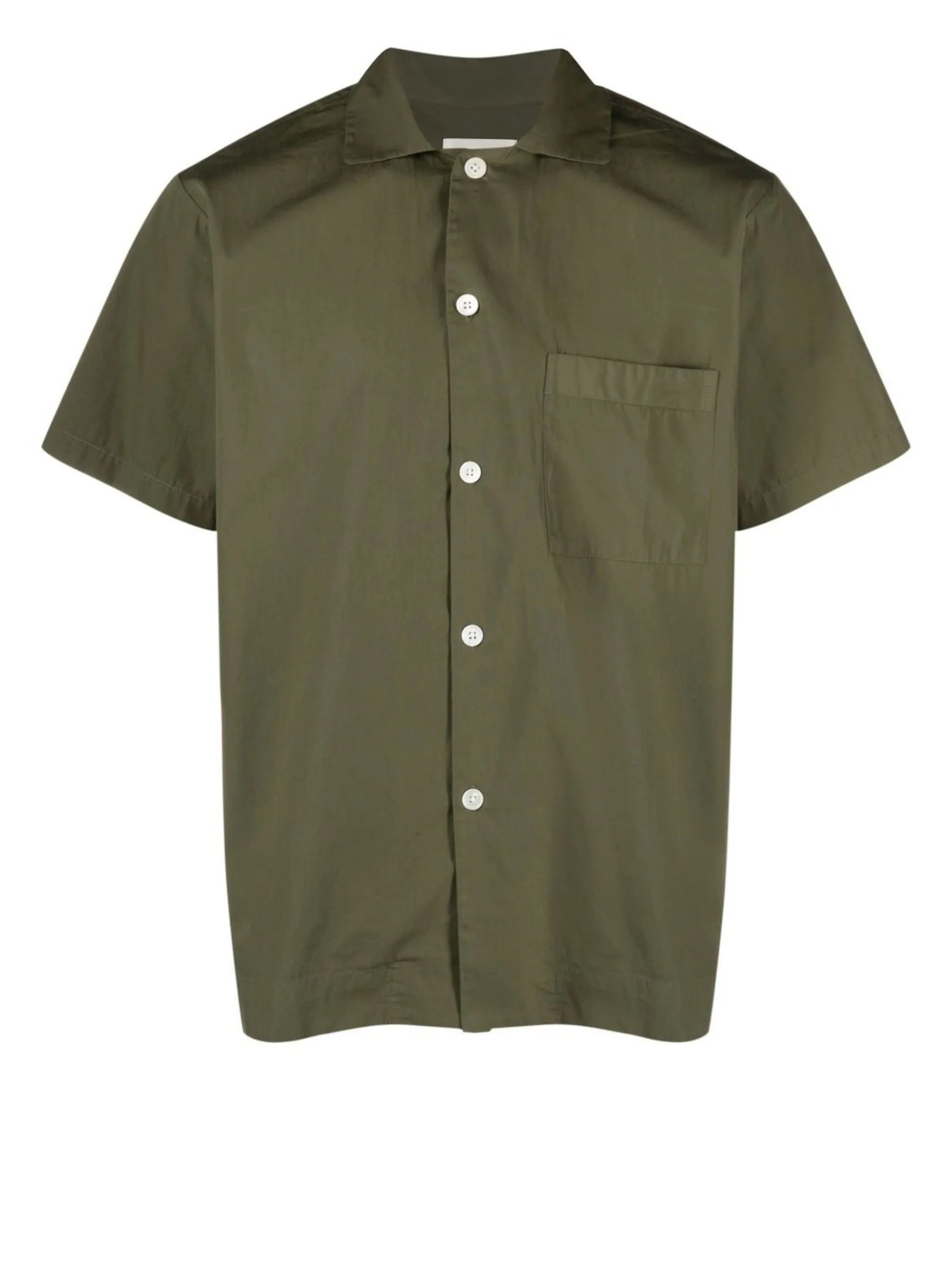 short-sleeved organic cotton pajama shirt