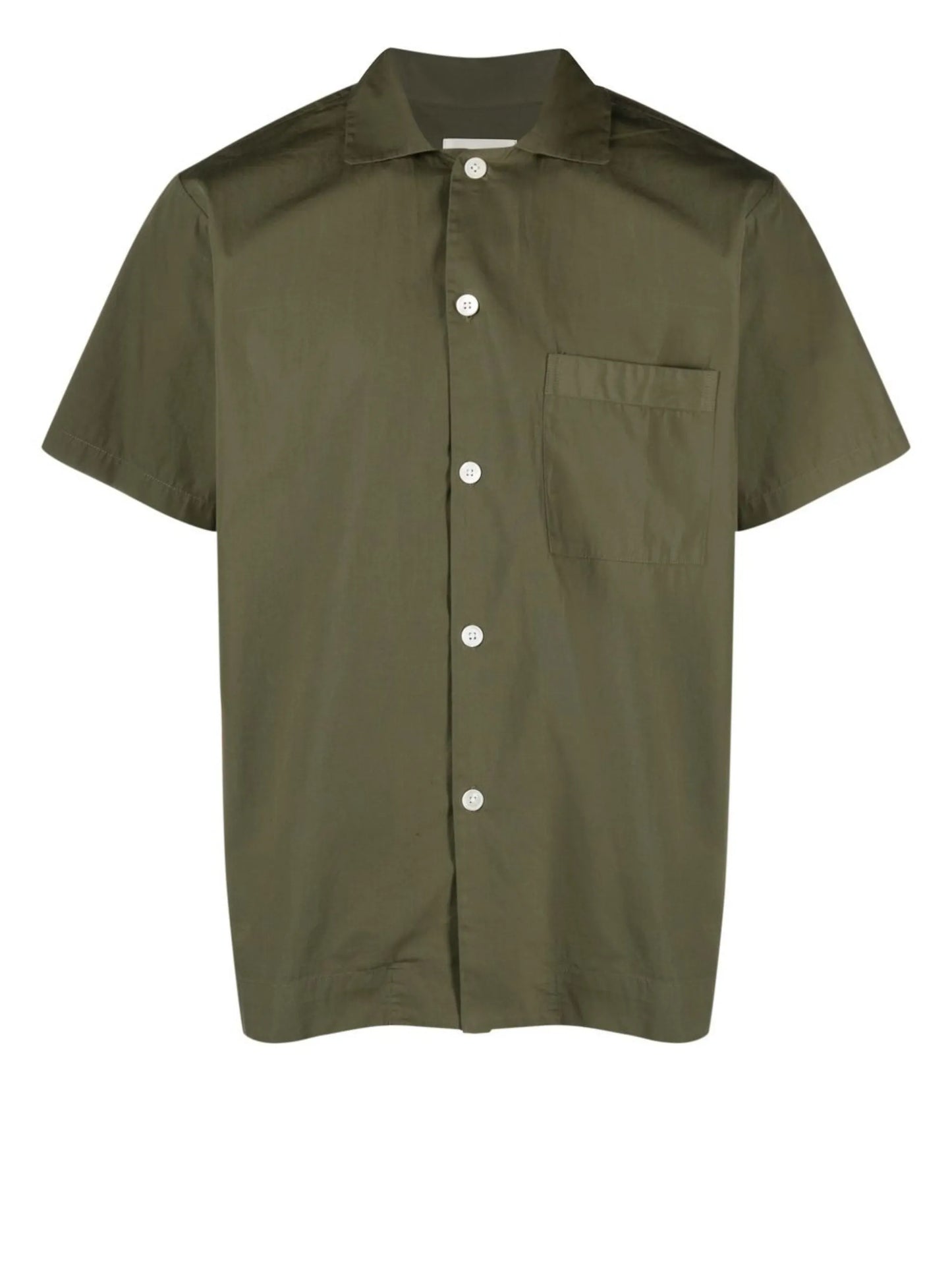 short-sleeved organic cotton pajama shirt