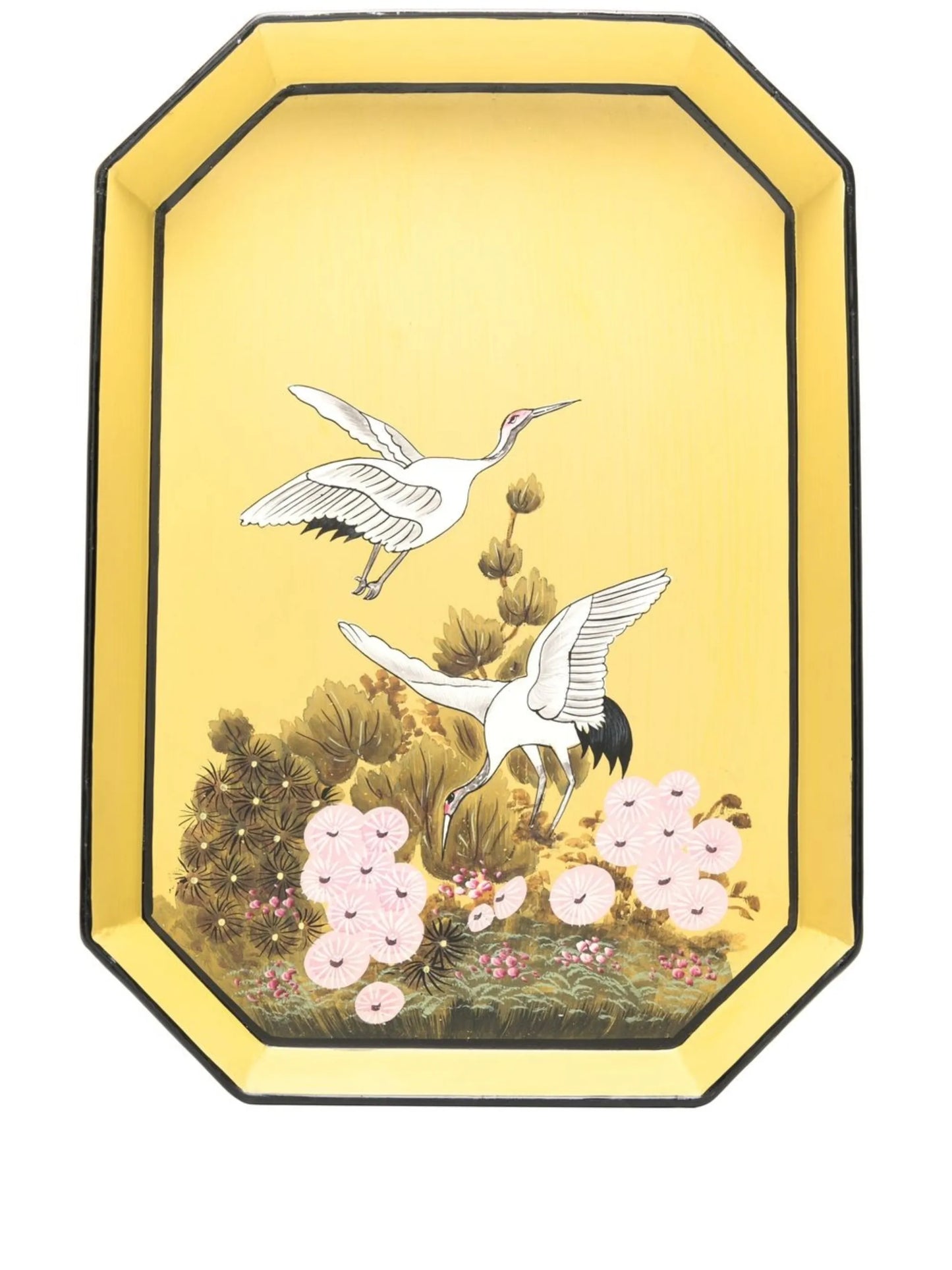 floral-print iron tray