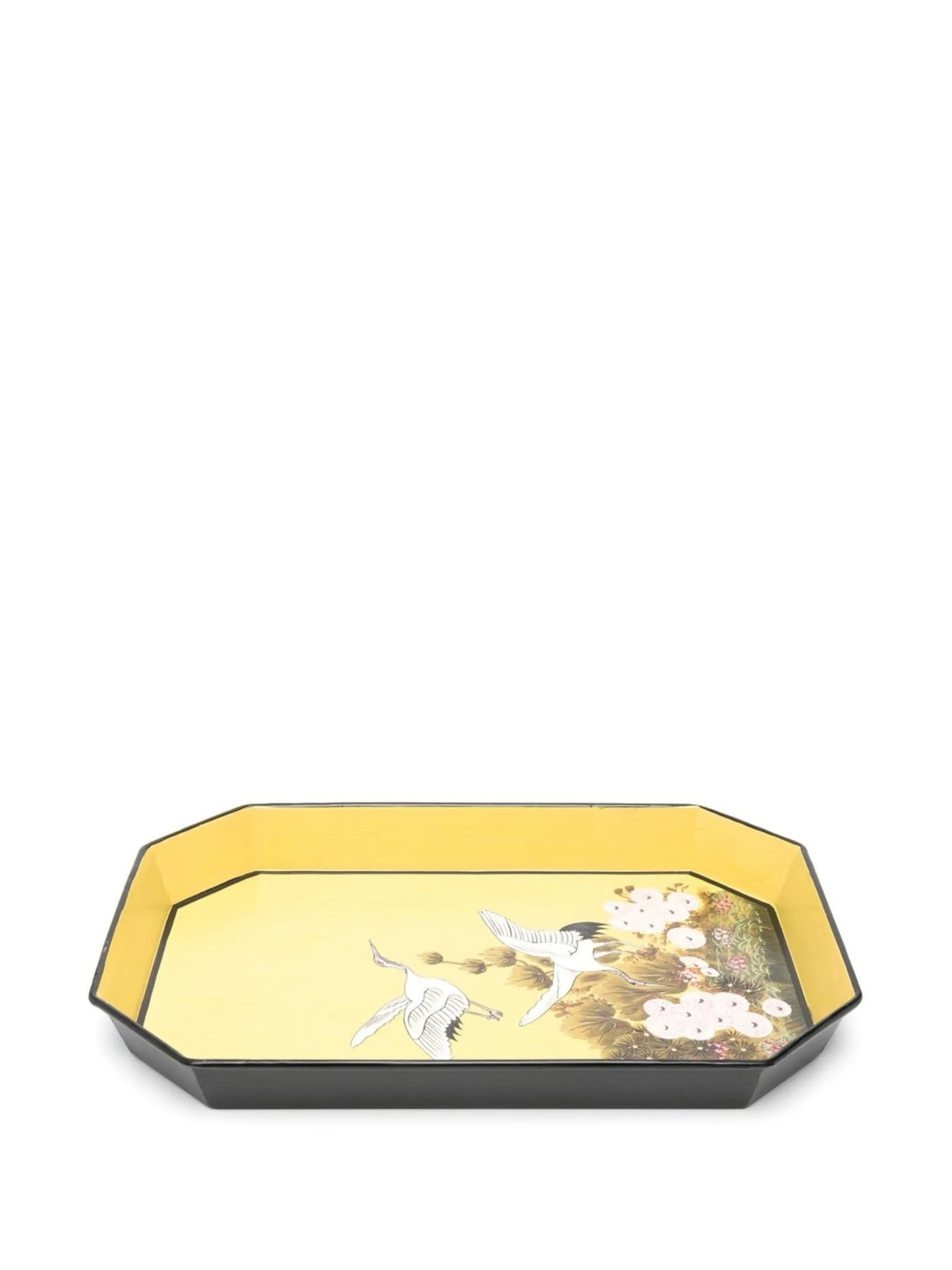floral-print iron tray