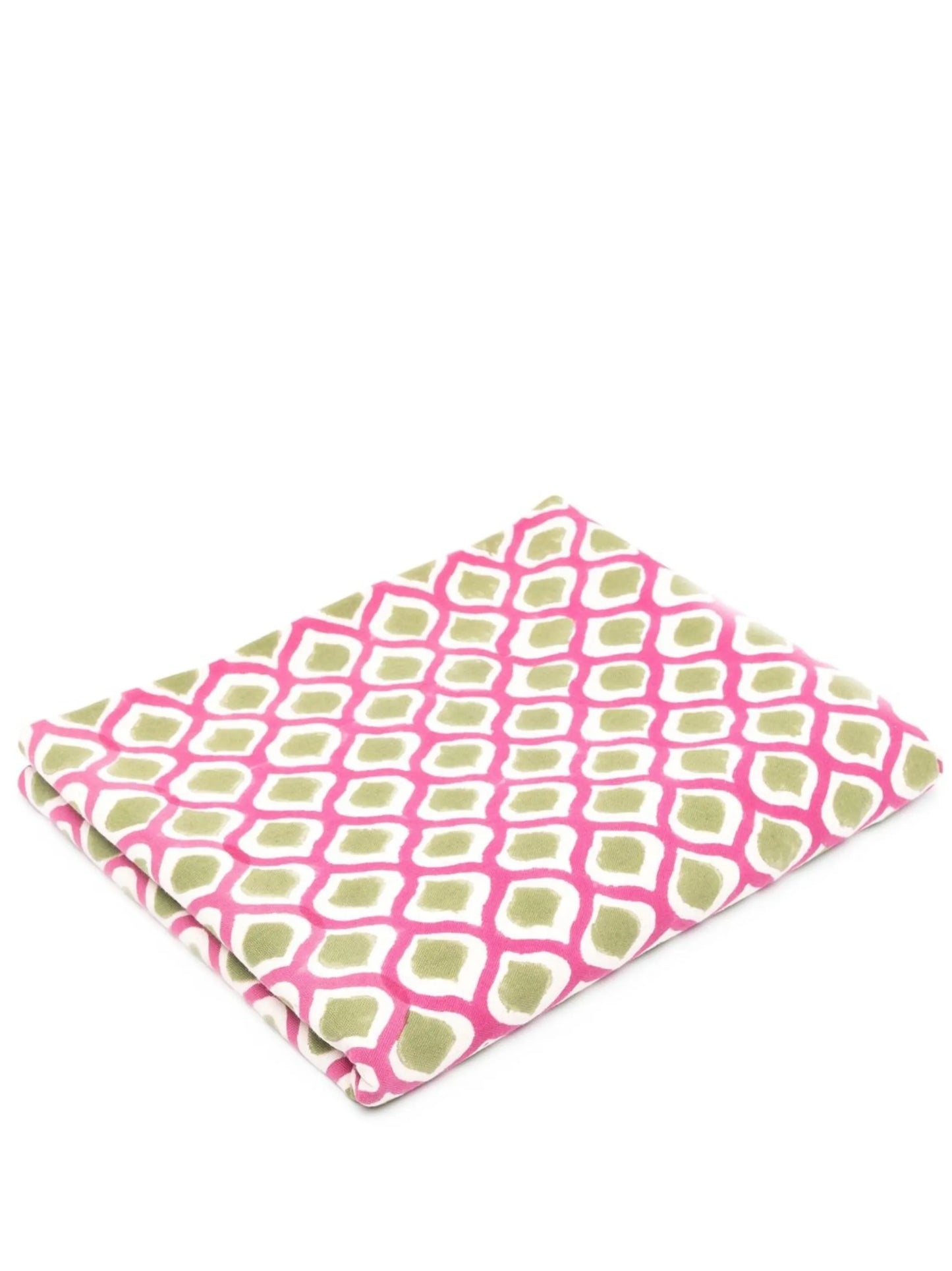 geometric-print cotton tablecloth