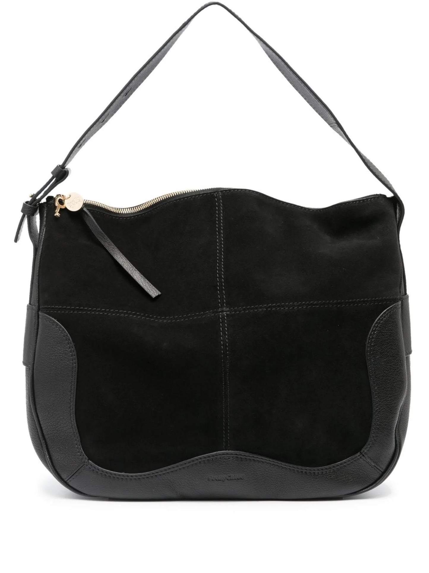 Hana suede shoulder bag