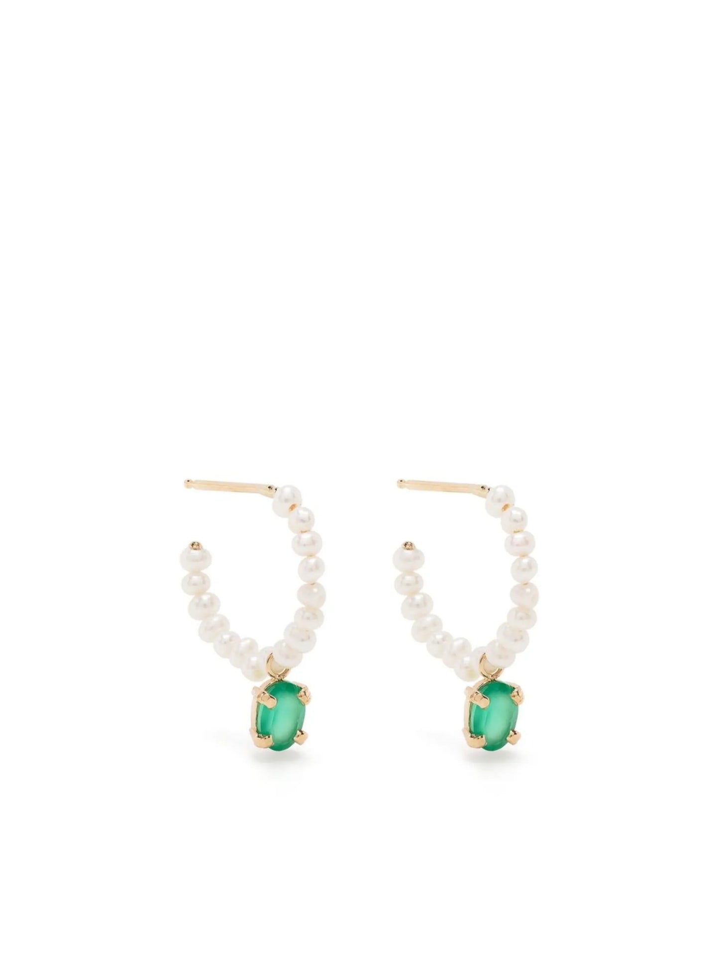 14kt yellow gold Almira Darling pearl earrings