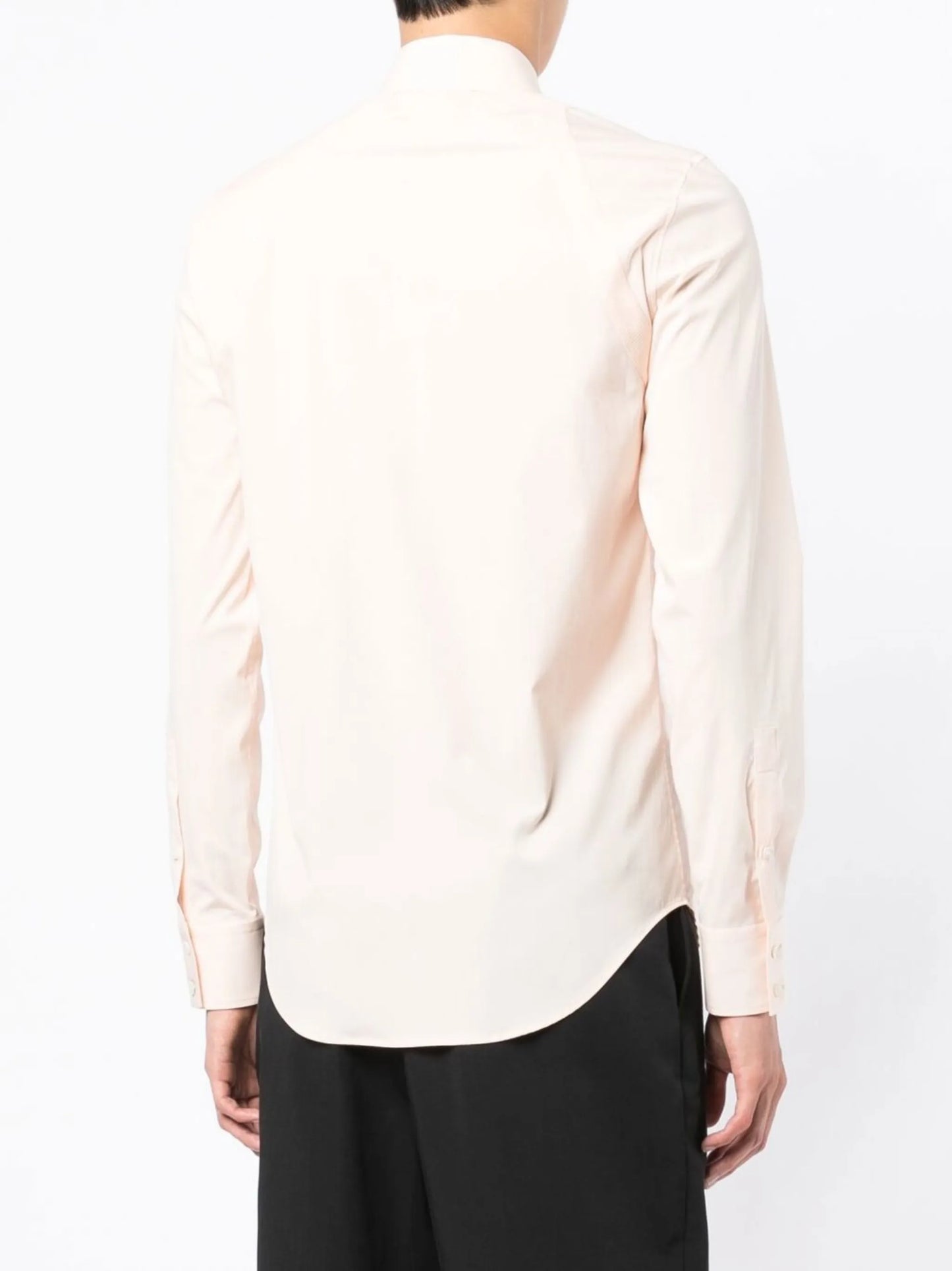 strap-detail long-sleeved shirt