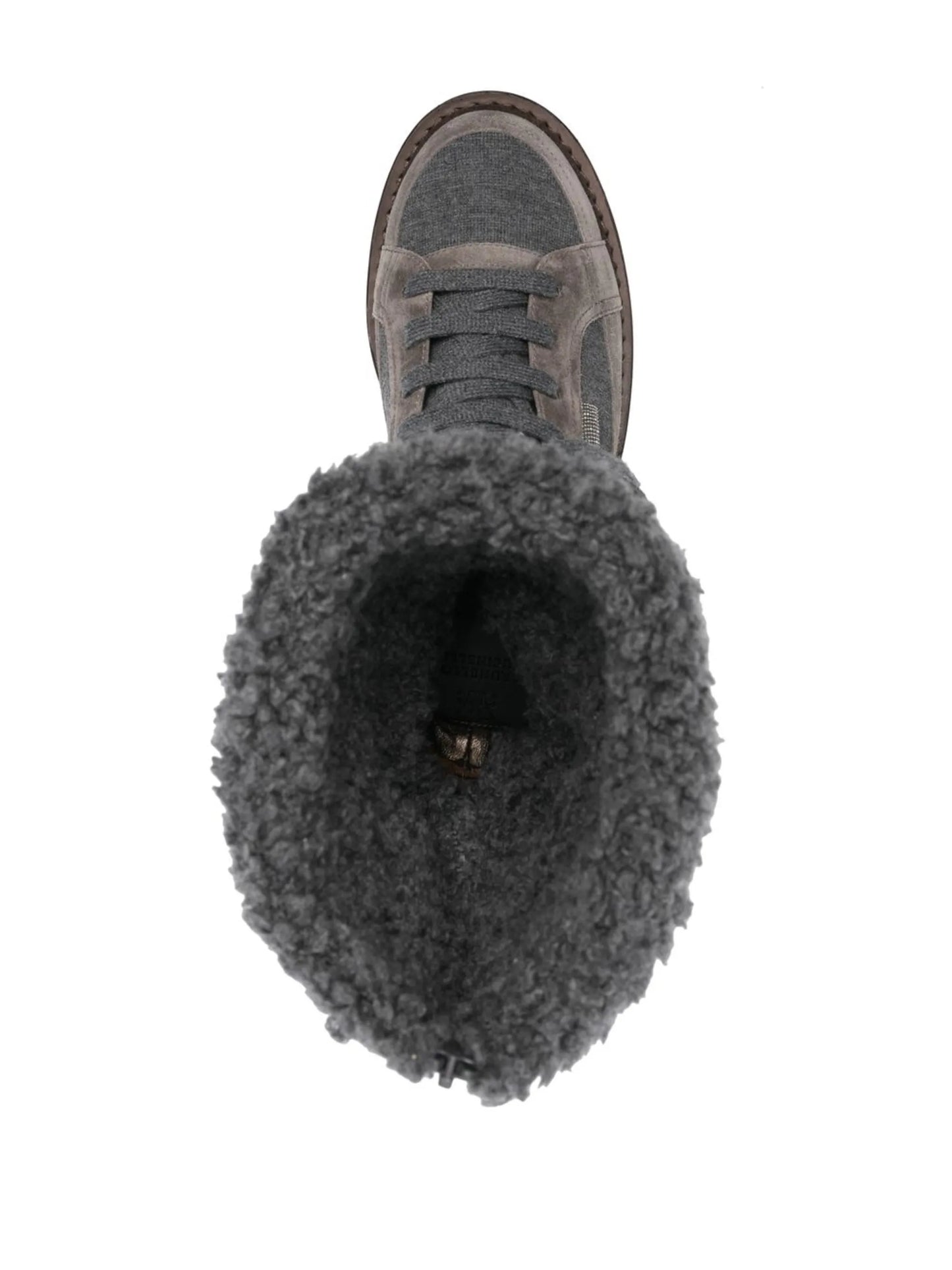 faux-fur detail hiking boots