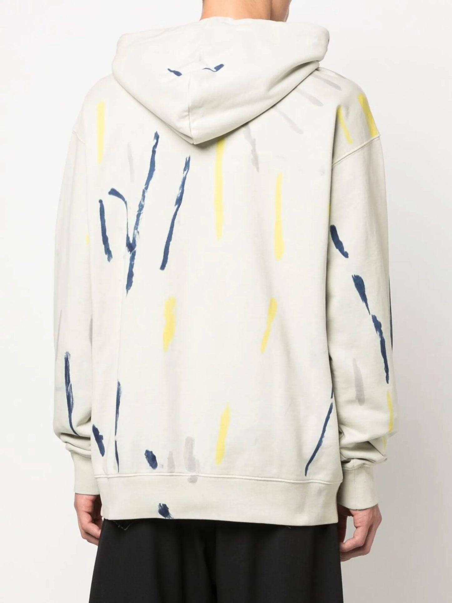 tie-dye print cotton hoodie
