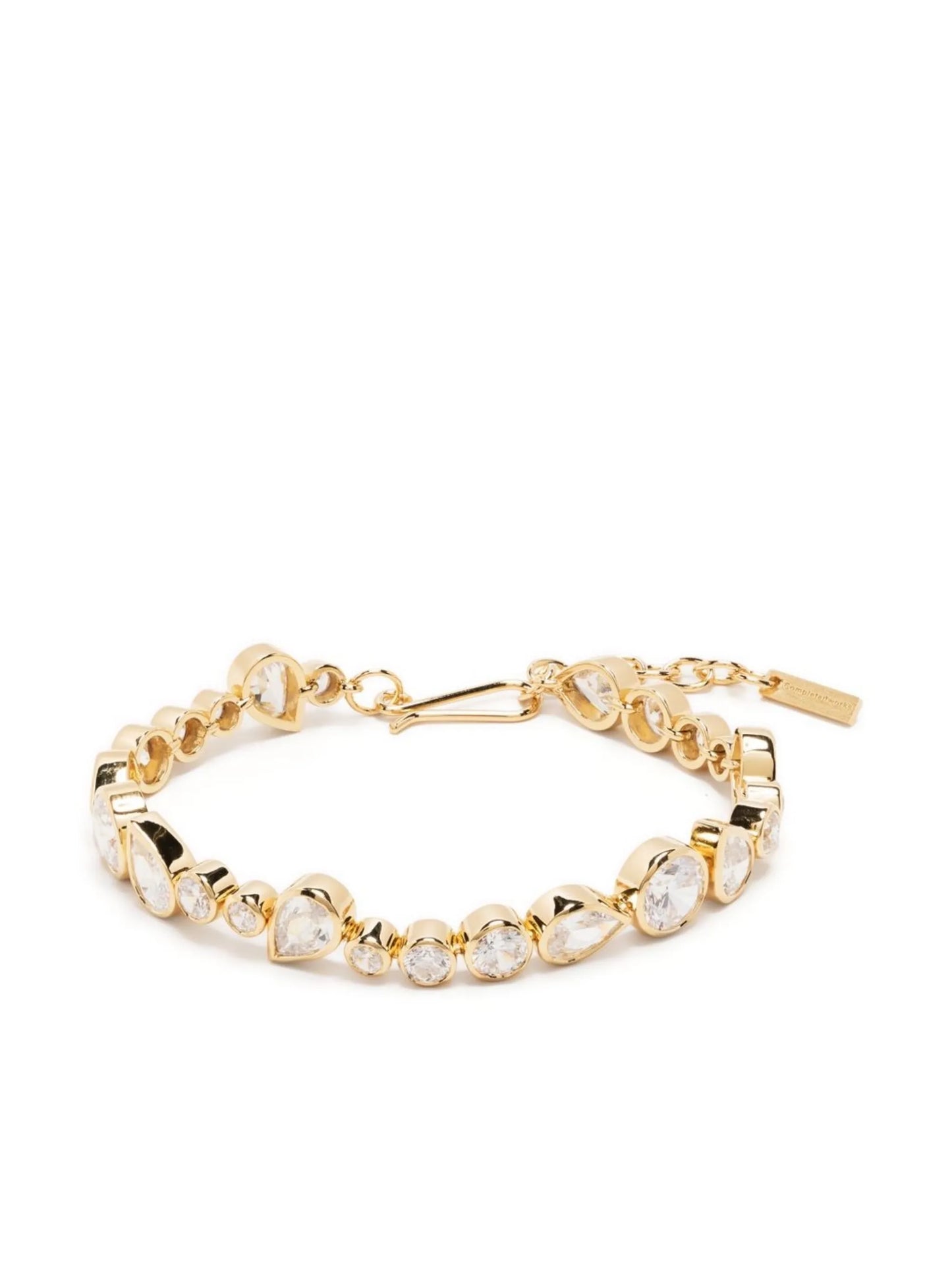 asymmetric embellished tennis bracelet