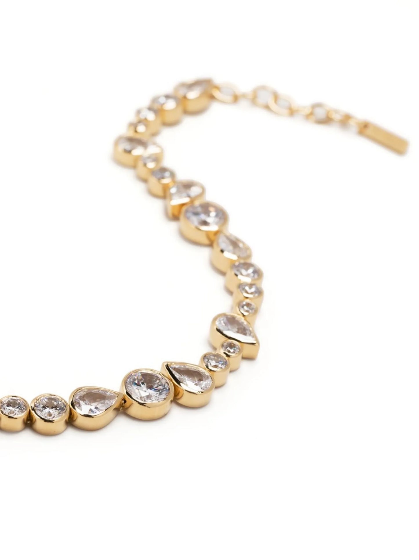 asymmetric embellished tennis bracelet