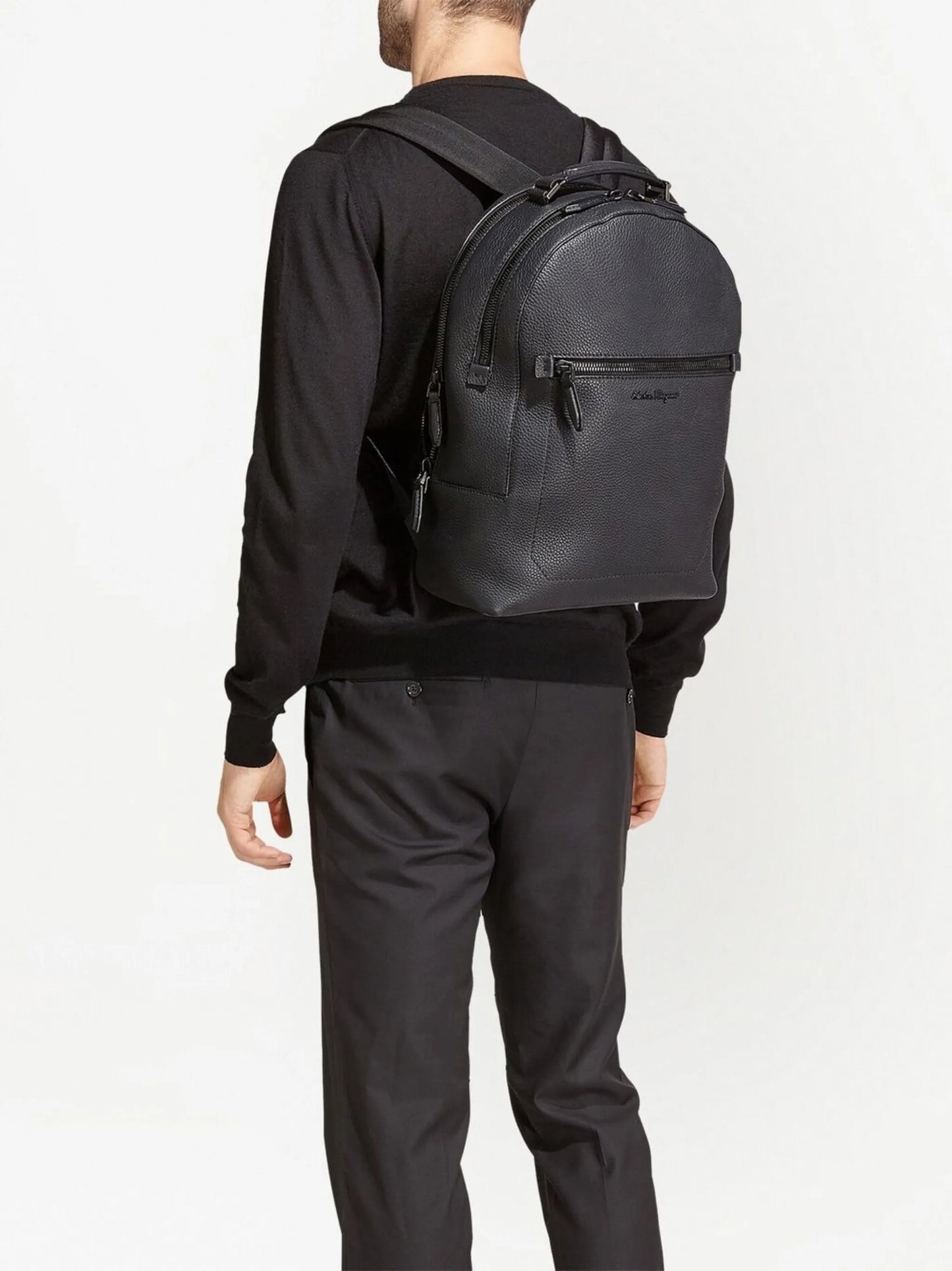 embroidered logo backpack