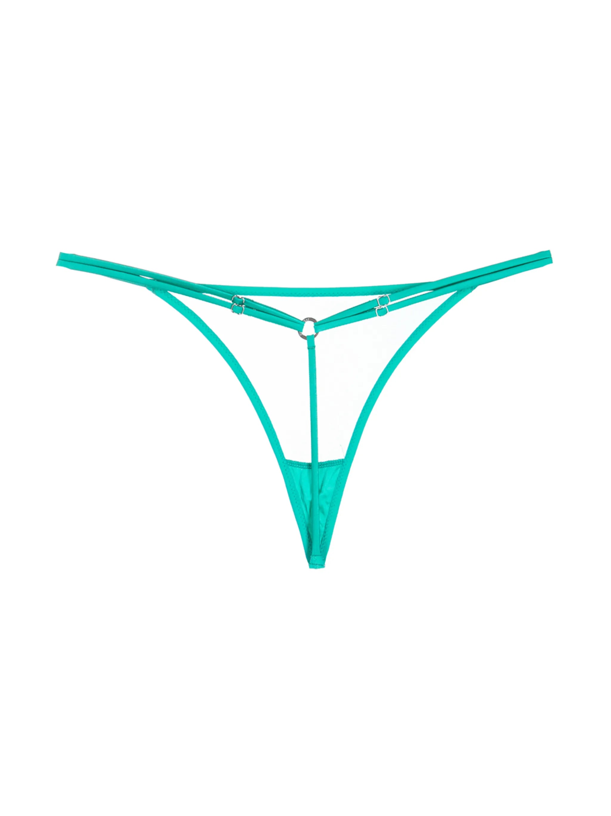 mesh-panel G-string