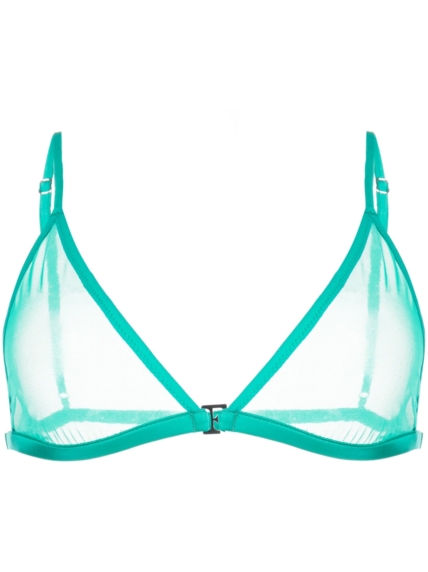sheer-panel triangle bralette