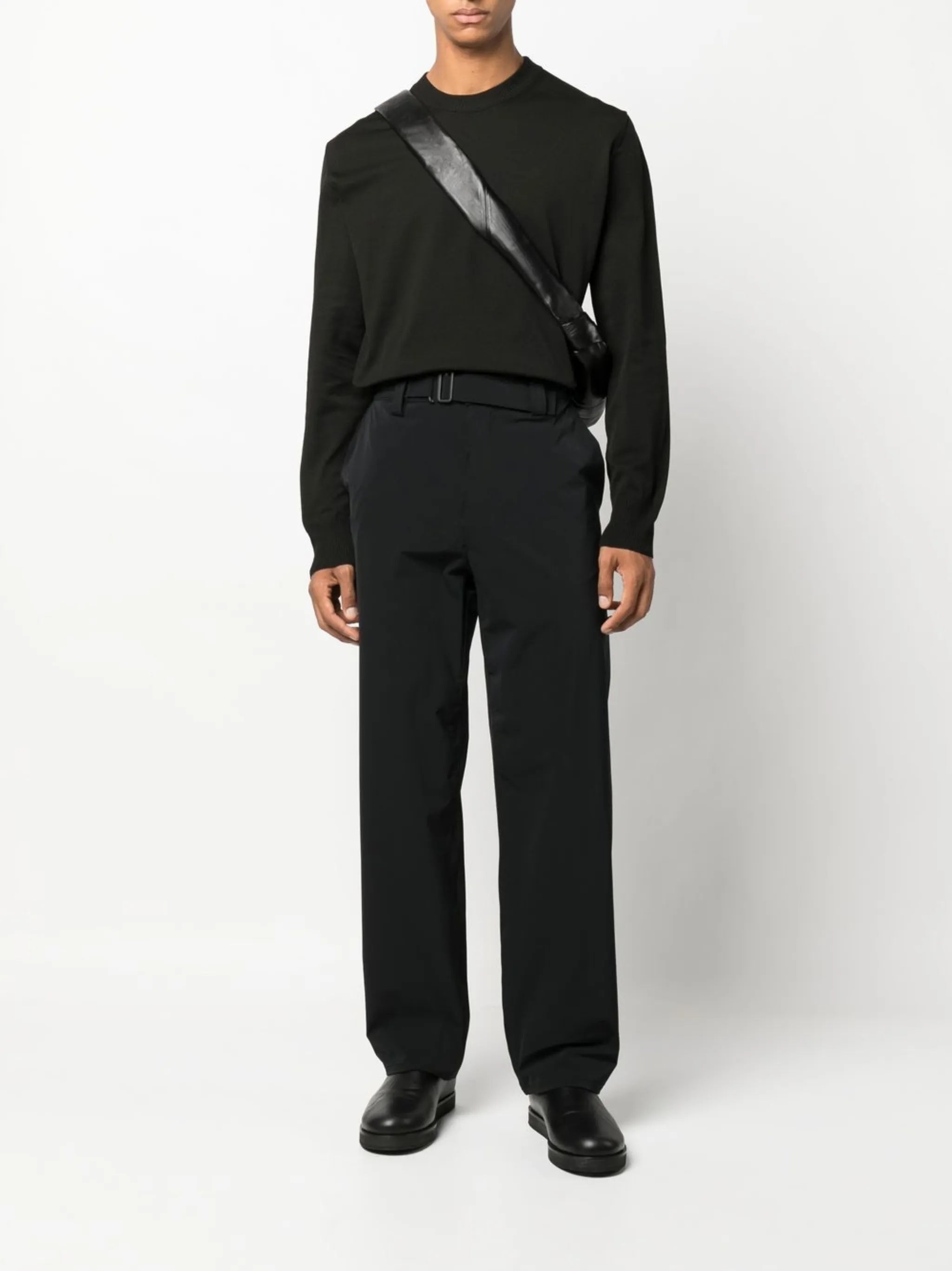 Hook straight-leg trousers