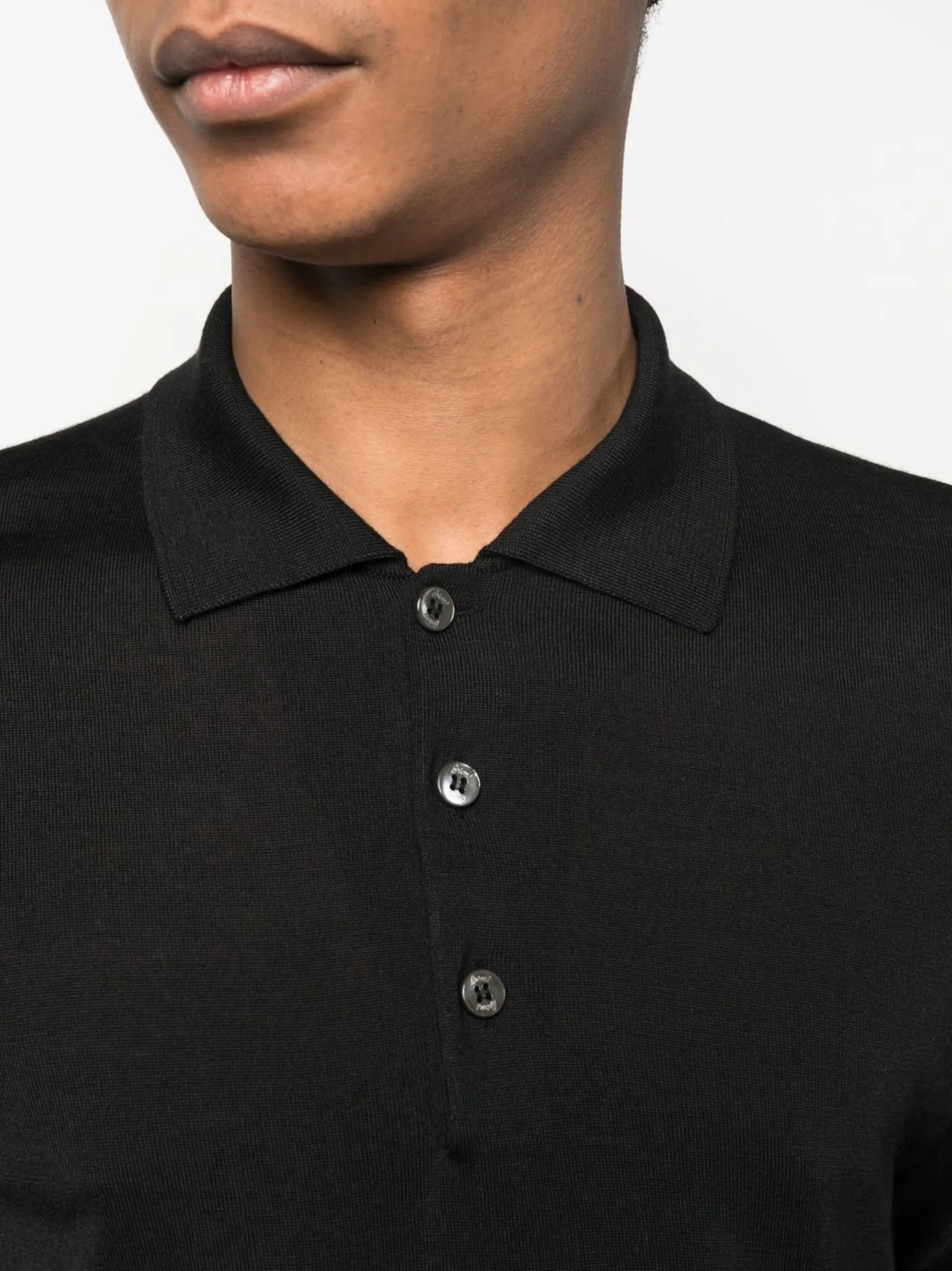 long-sleeve polo shirt