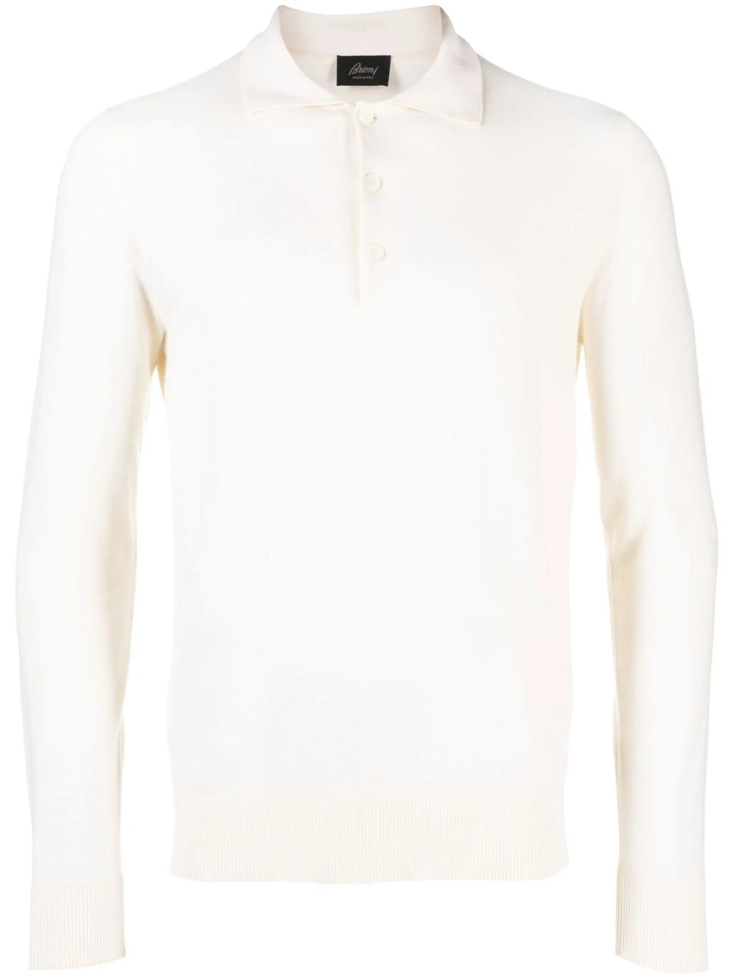 cotton-cashmere polo shirt